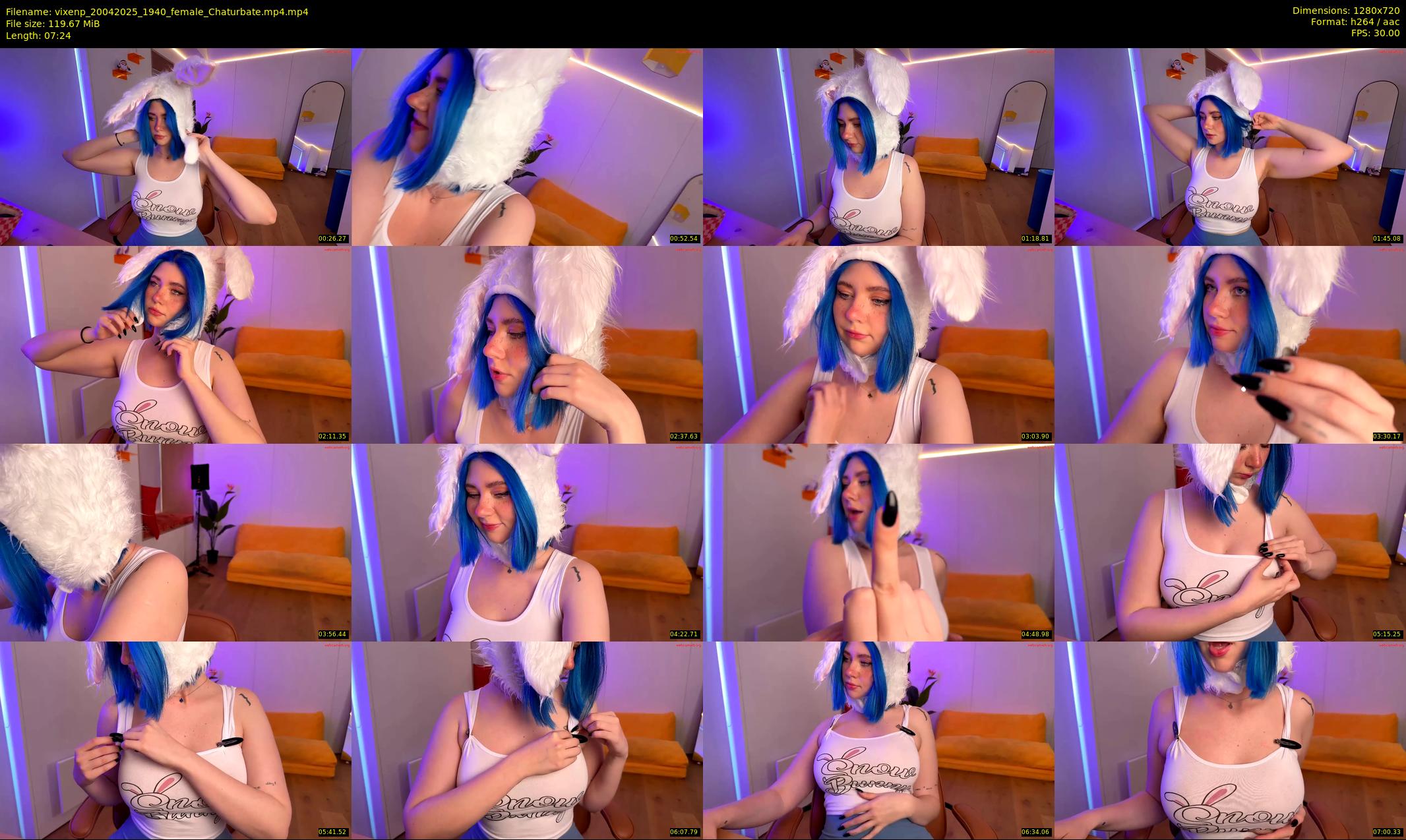 vixenp — 8 minute Chaturbate female cam show recording, 720p, Apr 20, 2025