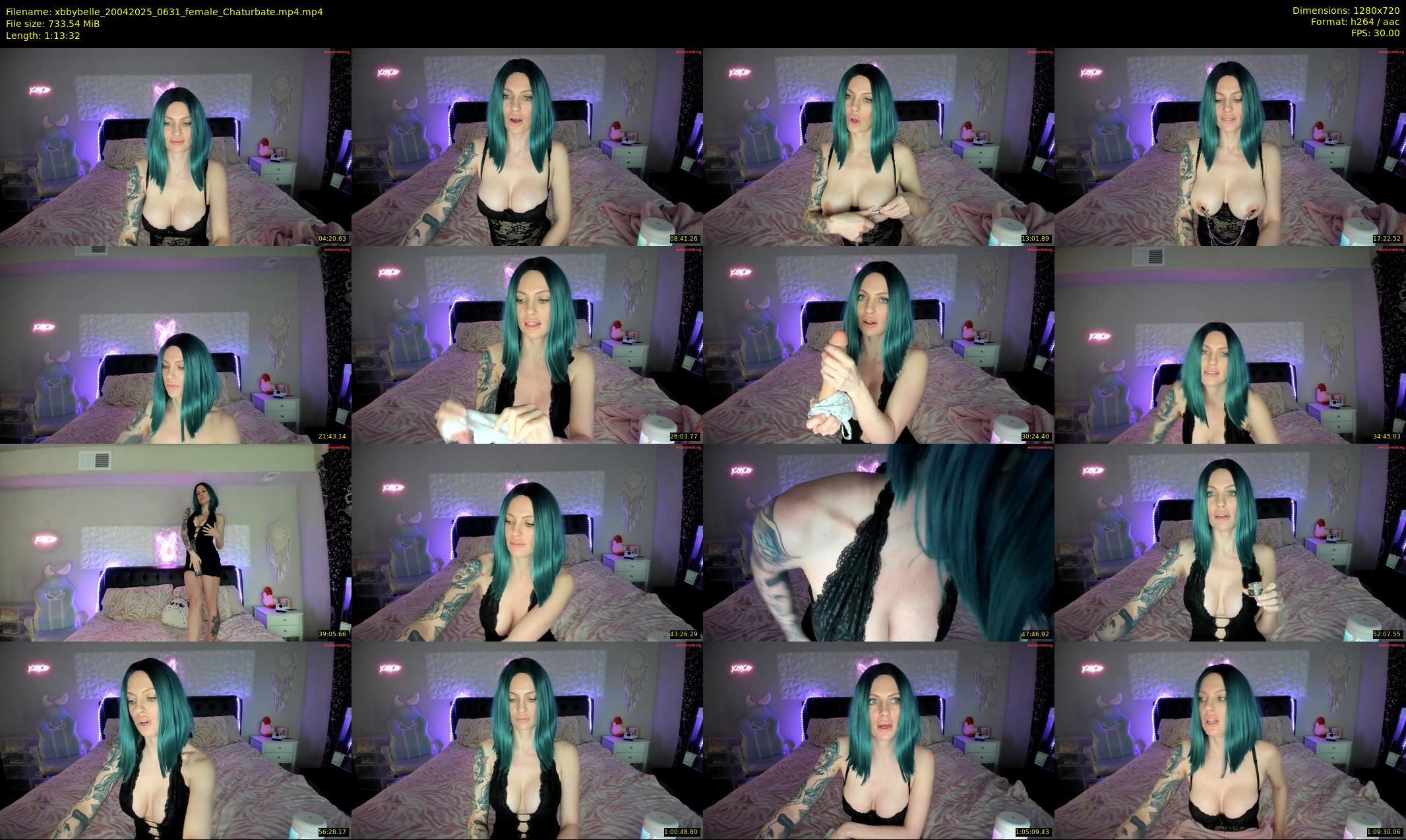 xbbybelle — 74 minute Chaturbate female cam show recording, 720p, Apr 20, 2025