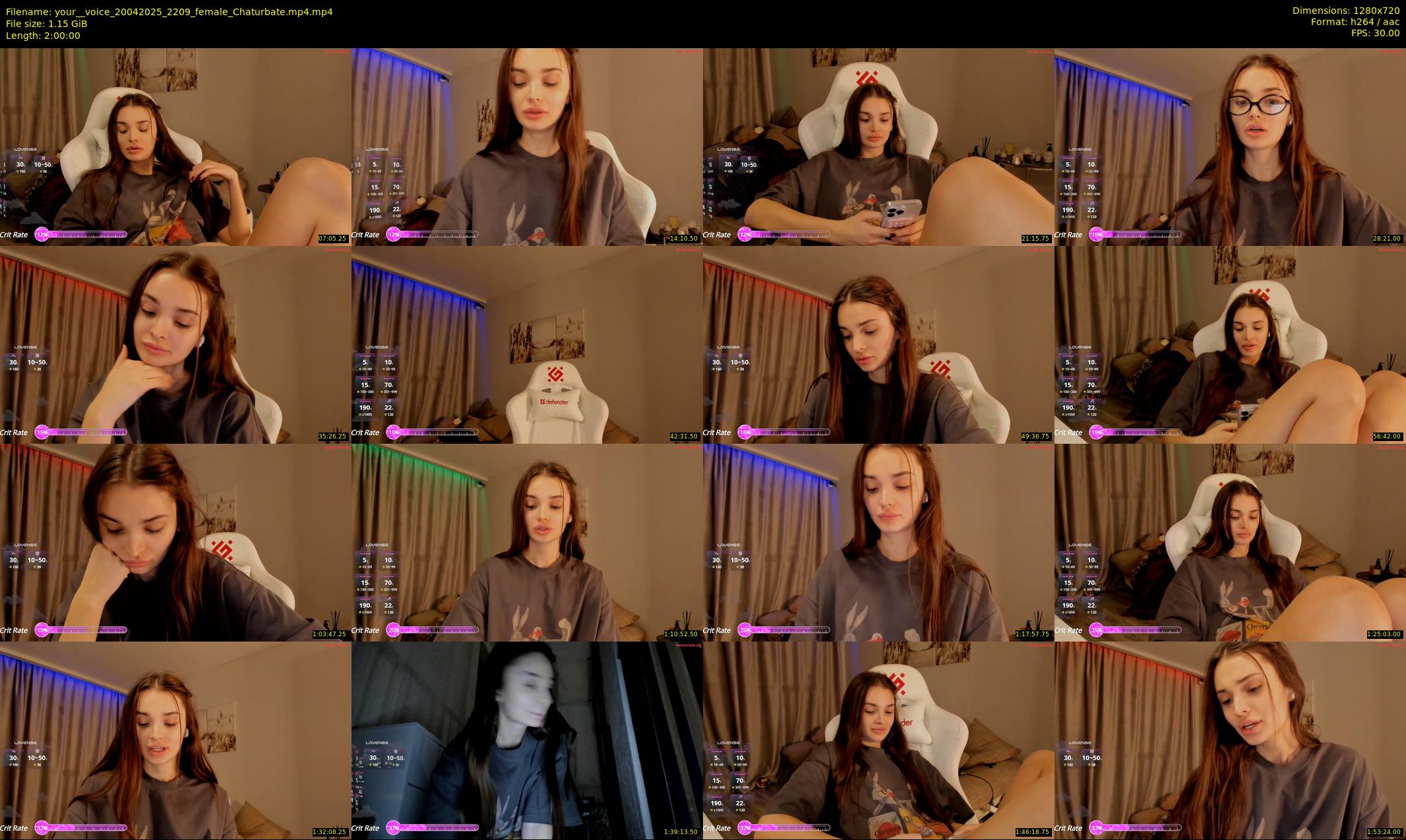 your__voice — 120 minute Chaturbate female cam show recording, 720p, Apr 20, 2025