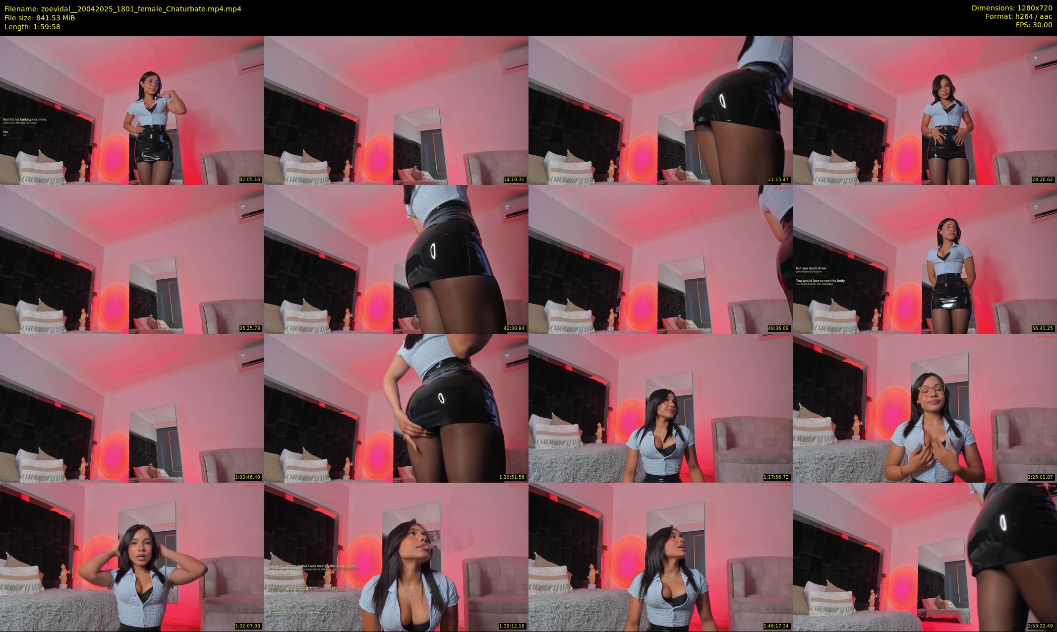 zoevidal_ — 120 minute Chaturbate female cam show recording, 720p, Apr 20, 2025