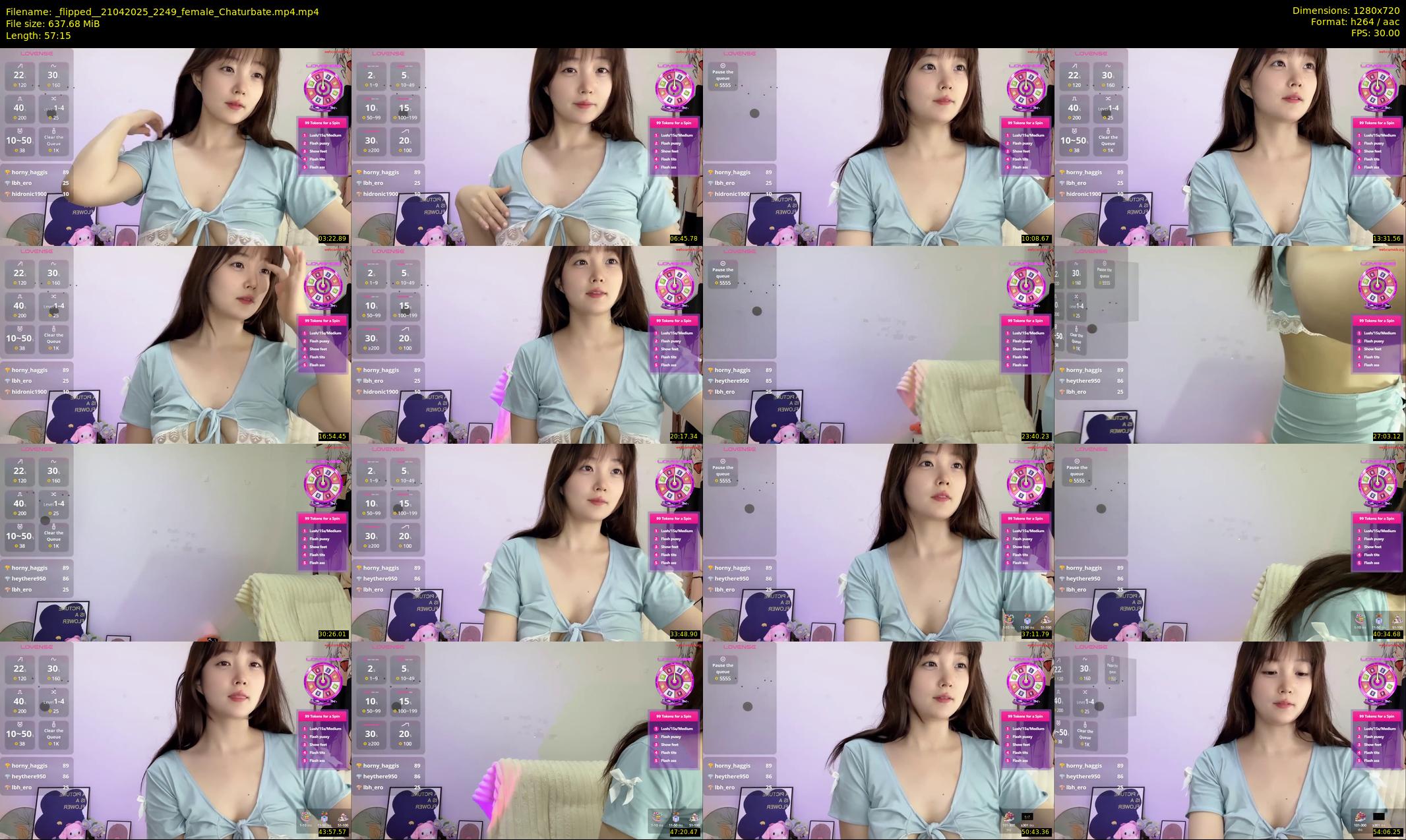 _flipped_ — 58 minute Chaturbate female cam show recording, 720p, Apr 21, 2025