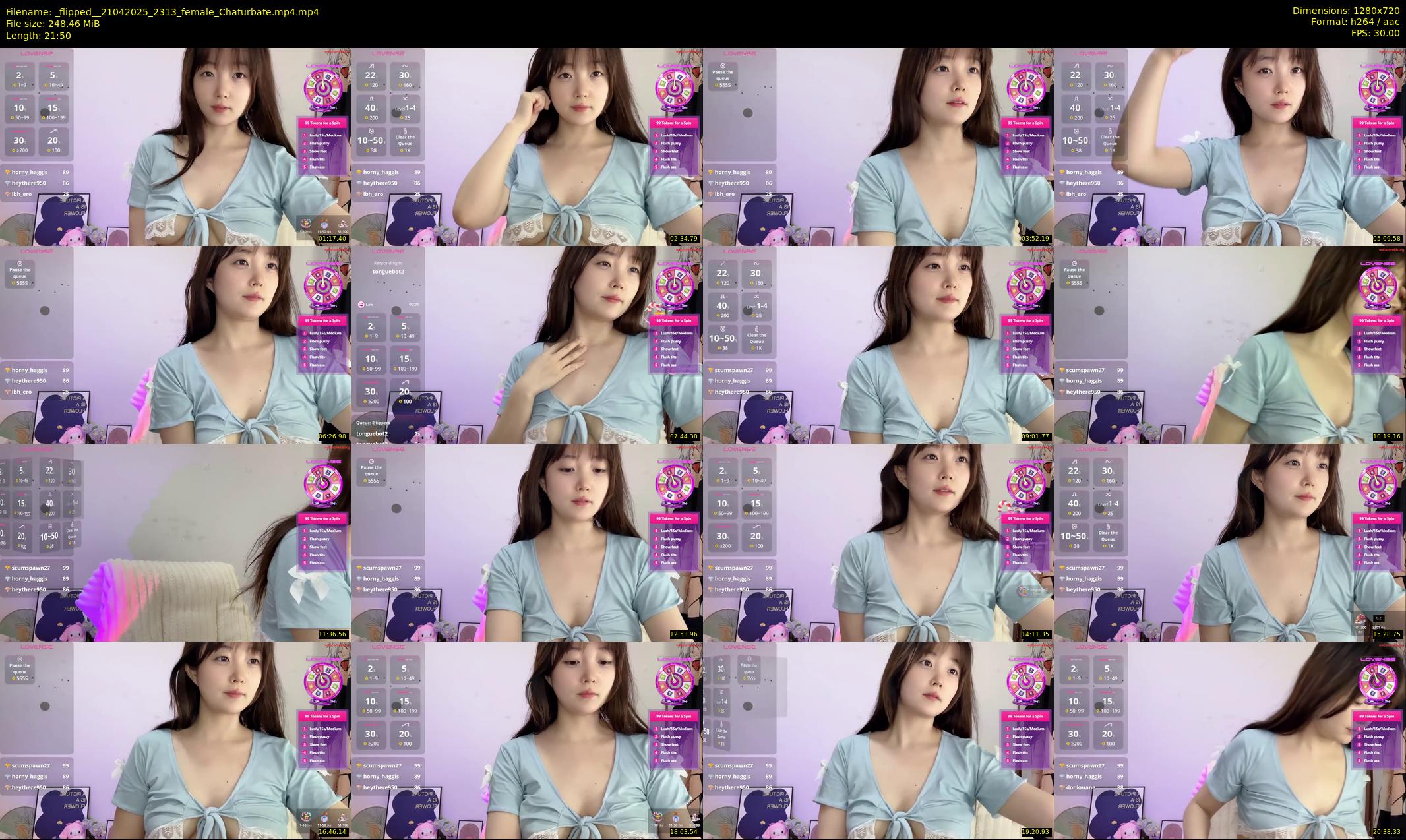 _flipped_ — 22 minute Chaturbate female cam show recording, 720p, Apr 21, 2025
