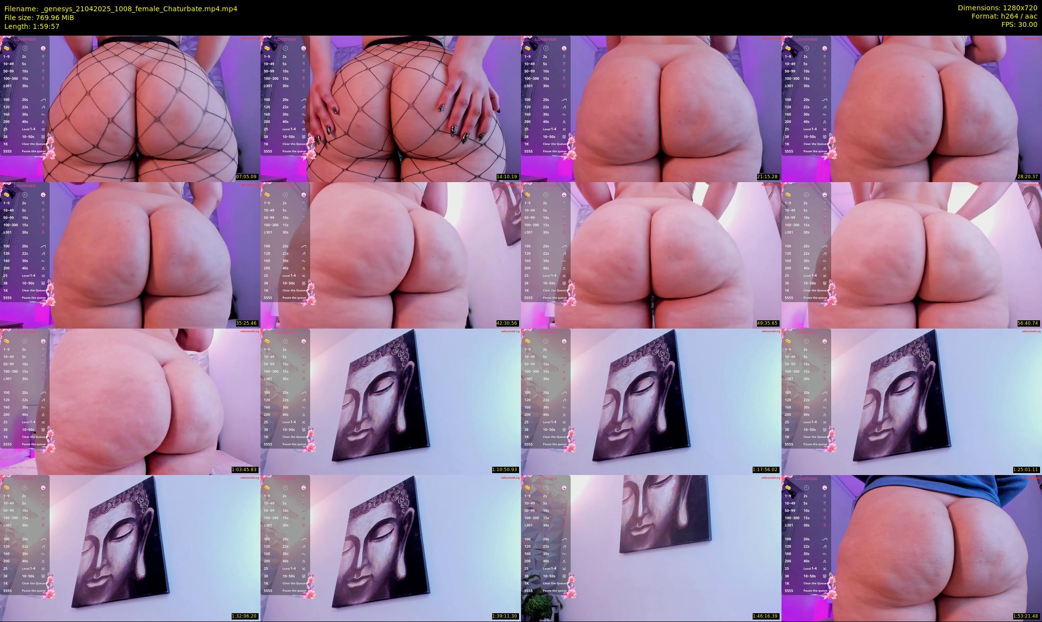 _genesys — 120 minute Chaturbate female cam show recording, 720p, Apr 21, 2025