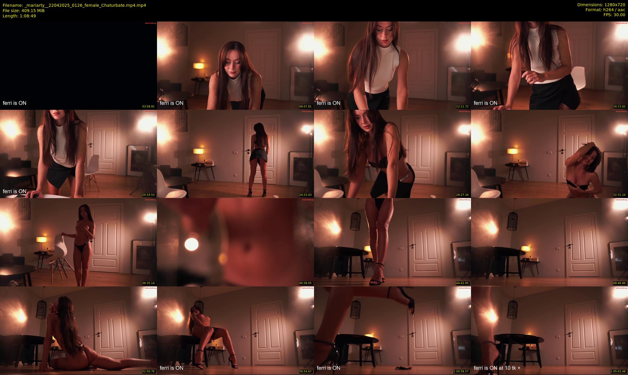 _mariarty_ — 69 minute Chaturbate female cam show recording, 720p, Apr 22, 2025