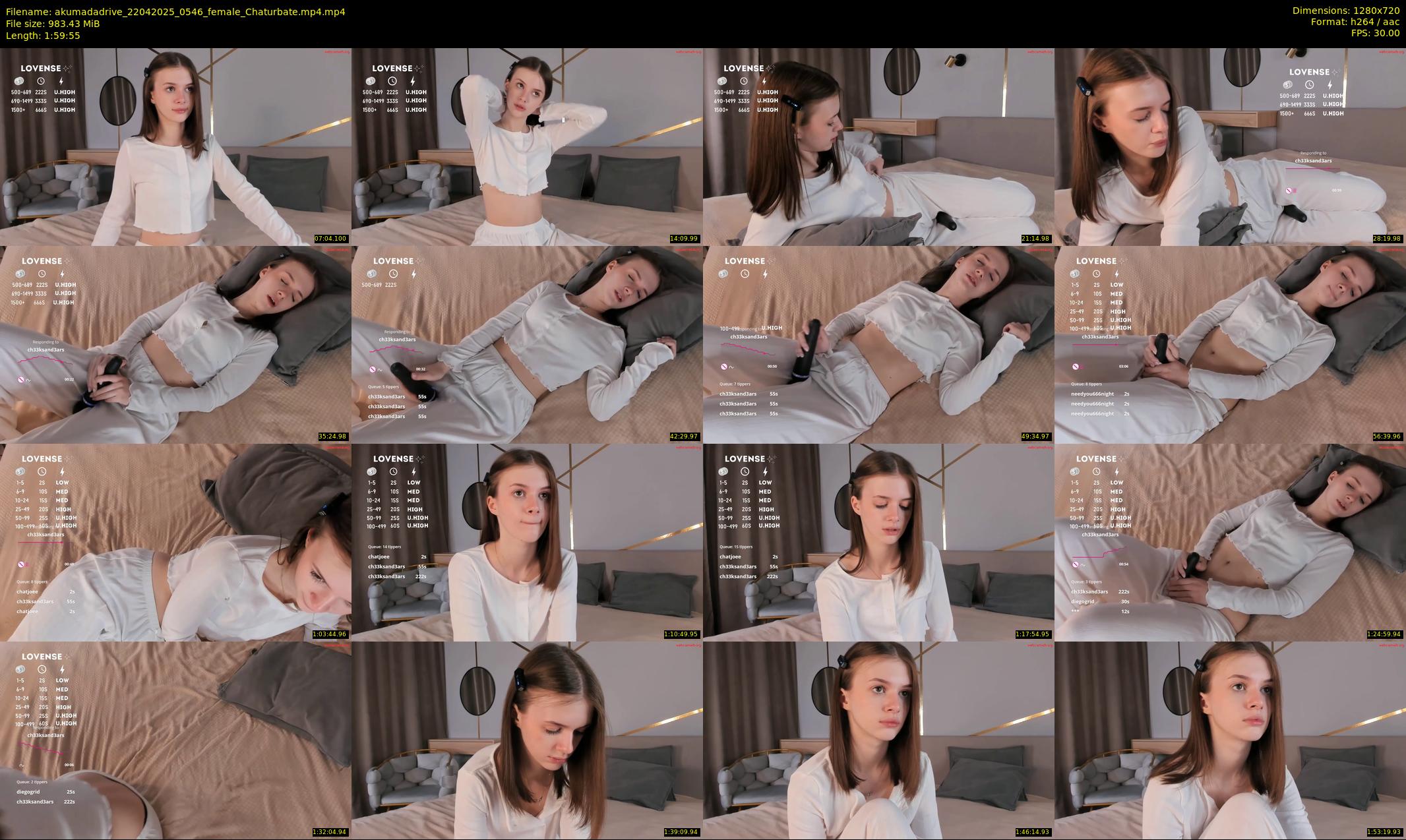 akumadadrive — 120 minute Chaturbate female cam show recording, 720p, Apr 22, 2025