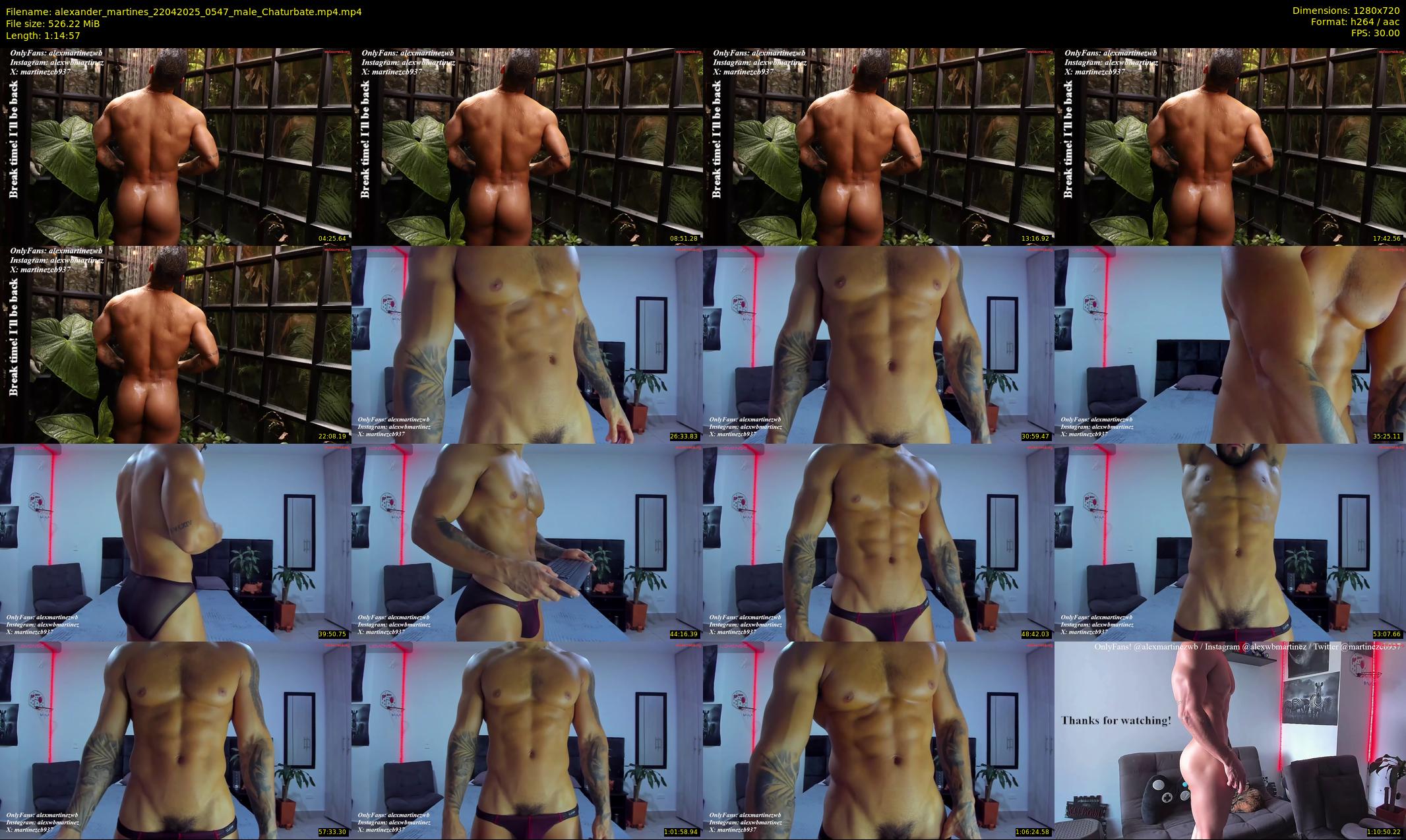 alexander_martines — 75 minute Chaturbate male cam show recording, 720p, Apr 22, 2025