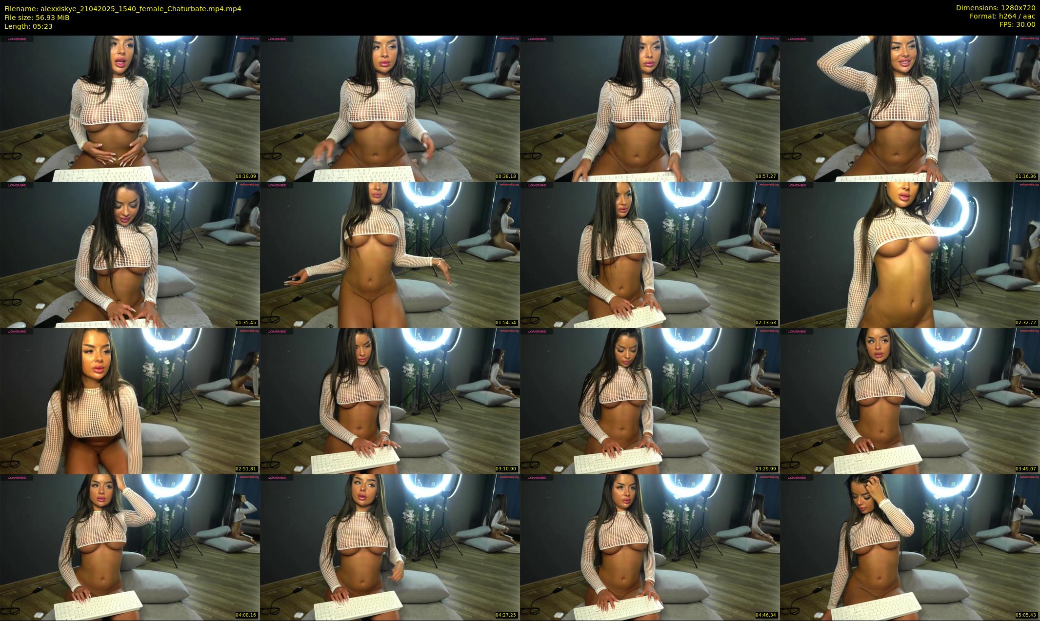 alexxiskye — 6 minute Chaturbate female cam show recording, 720p, Apr 21, 2025