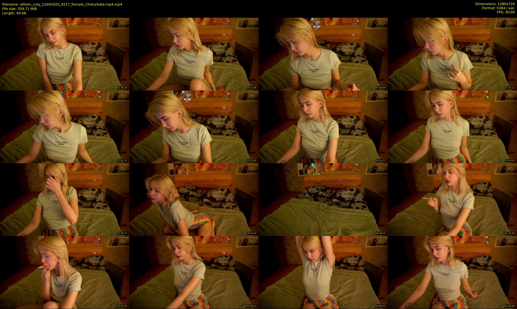 allison_cuty — 45 minute Chaturbate female cam show recording, 720p, Apr 22, 2025