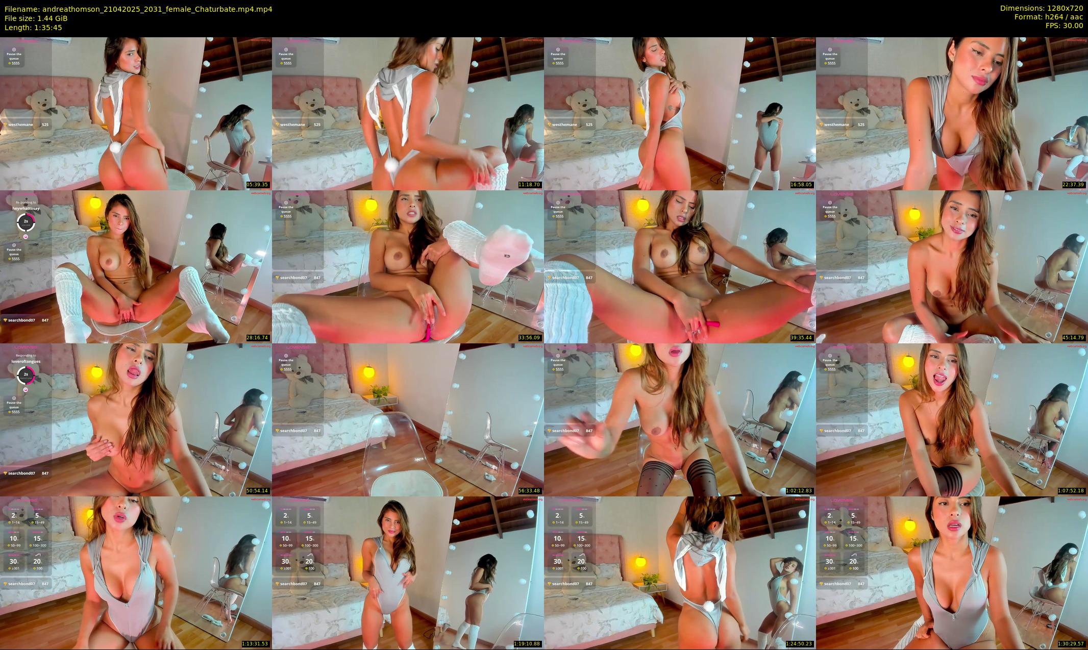 andreathomson — 96 minute Chaturbate female cam show recording, 720p, Apr 21, 2025