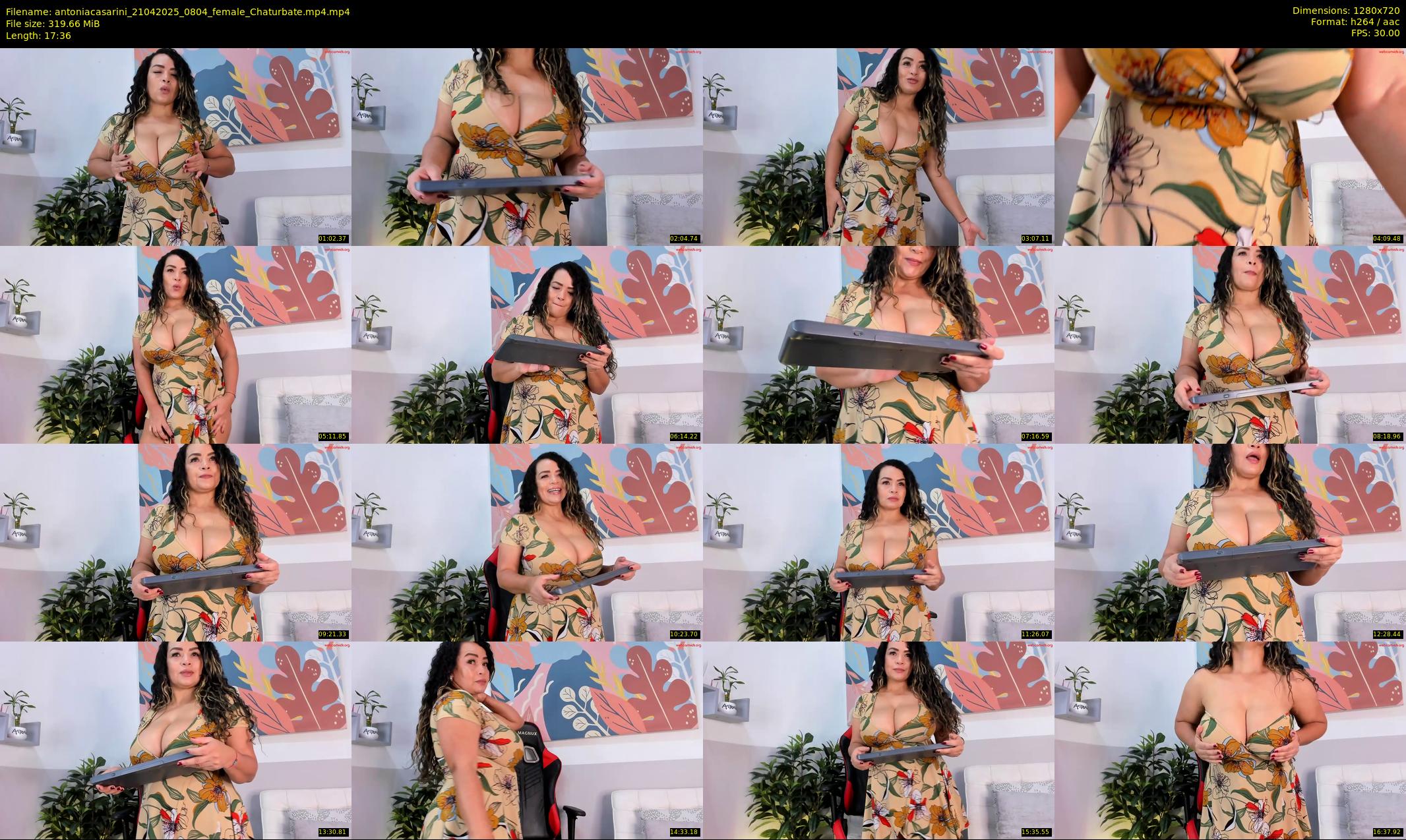 antoniacasarini — 18 minute Chaturbate female cam show recording, 720p, Apr 21, 2025