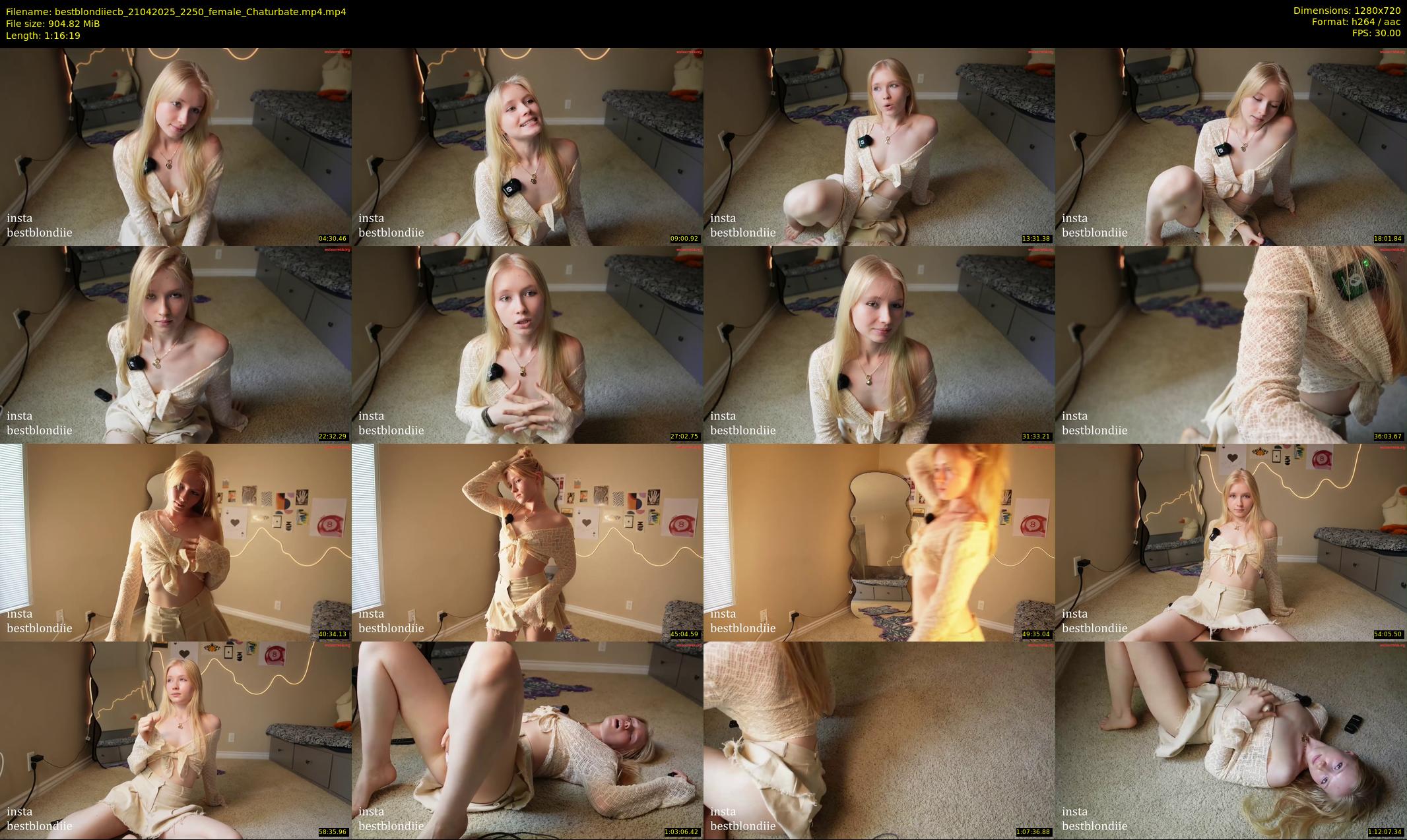 bestblondiiecb — 77 minute Chaturbate female cam show recording, 720p, Apr 21, 2025