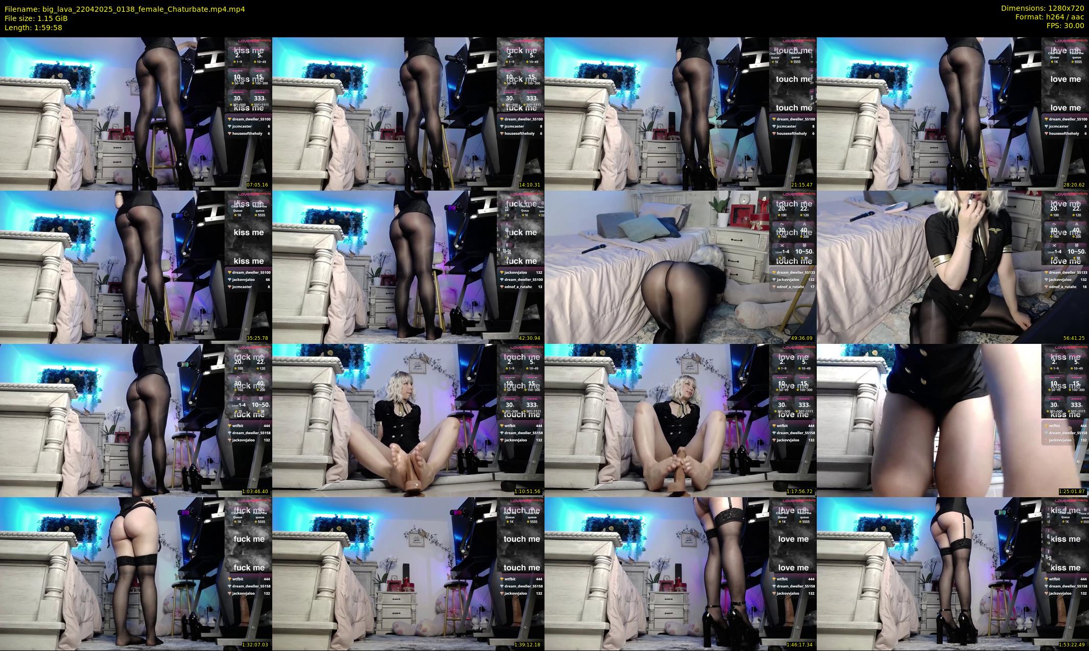 big_lava — 120 minute Chaturbate female cam show recording, 720p, Apr 22, 2025