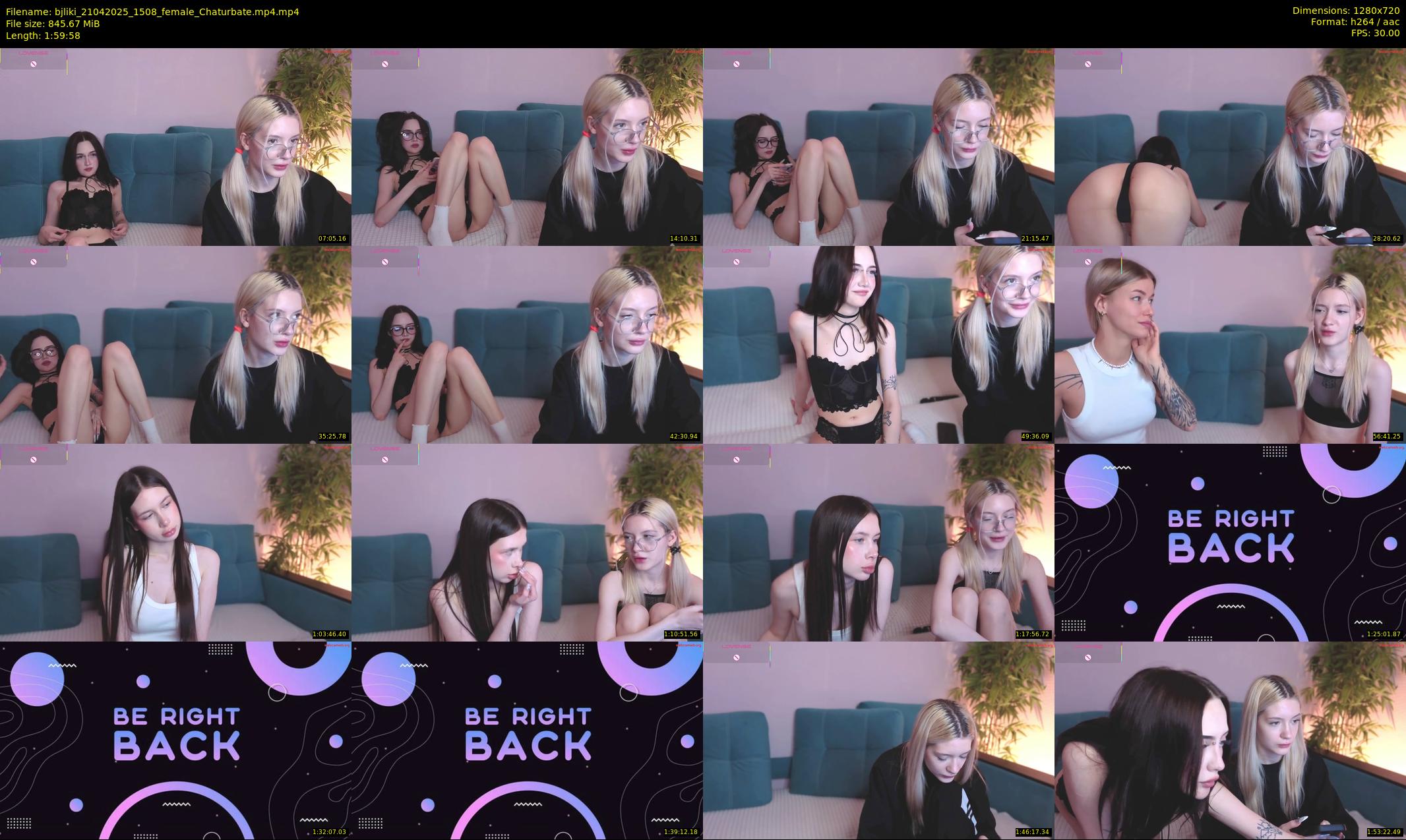 bjliki — 120 minute Chaturbate couple cam show recording, 720p, Apr 21, 2025
