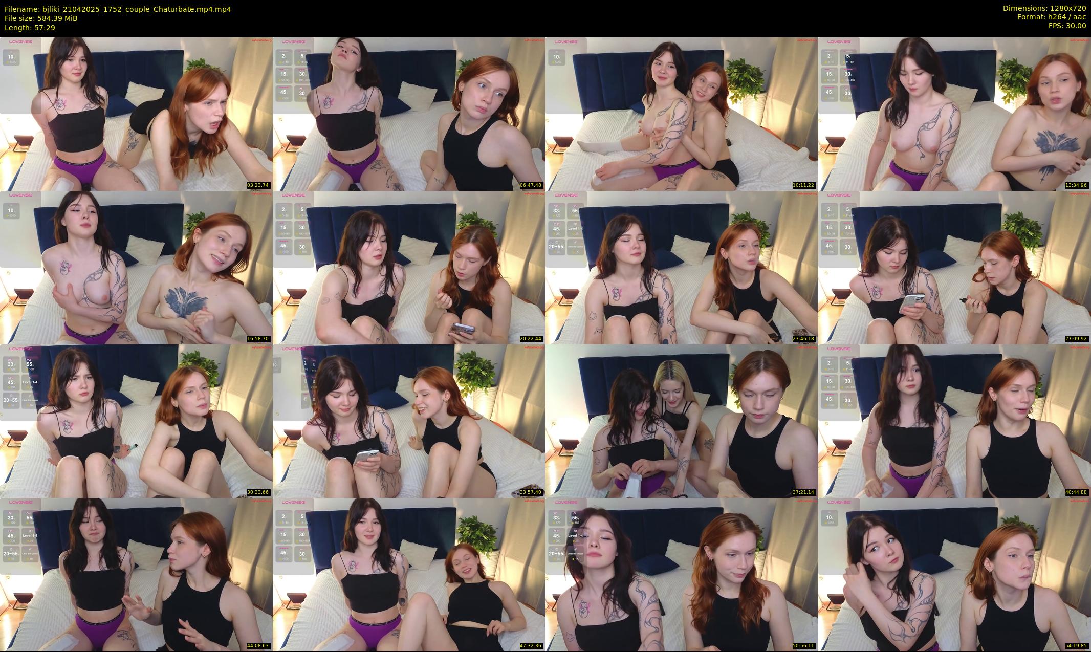 bjliki — 58 minute Chaturbate couple cam show recording, 720p, Apr 21, 2025