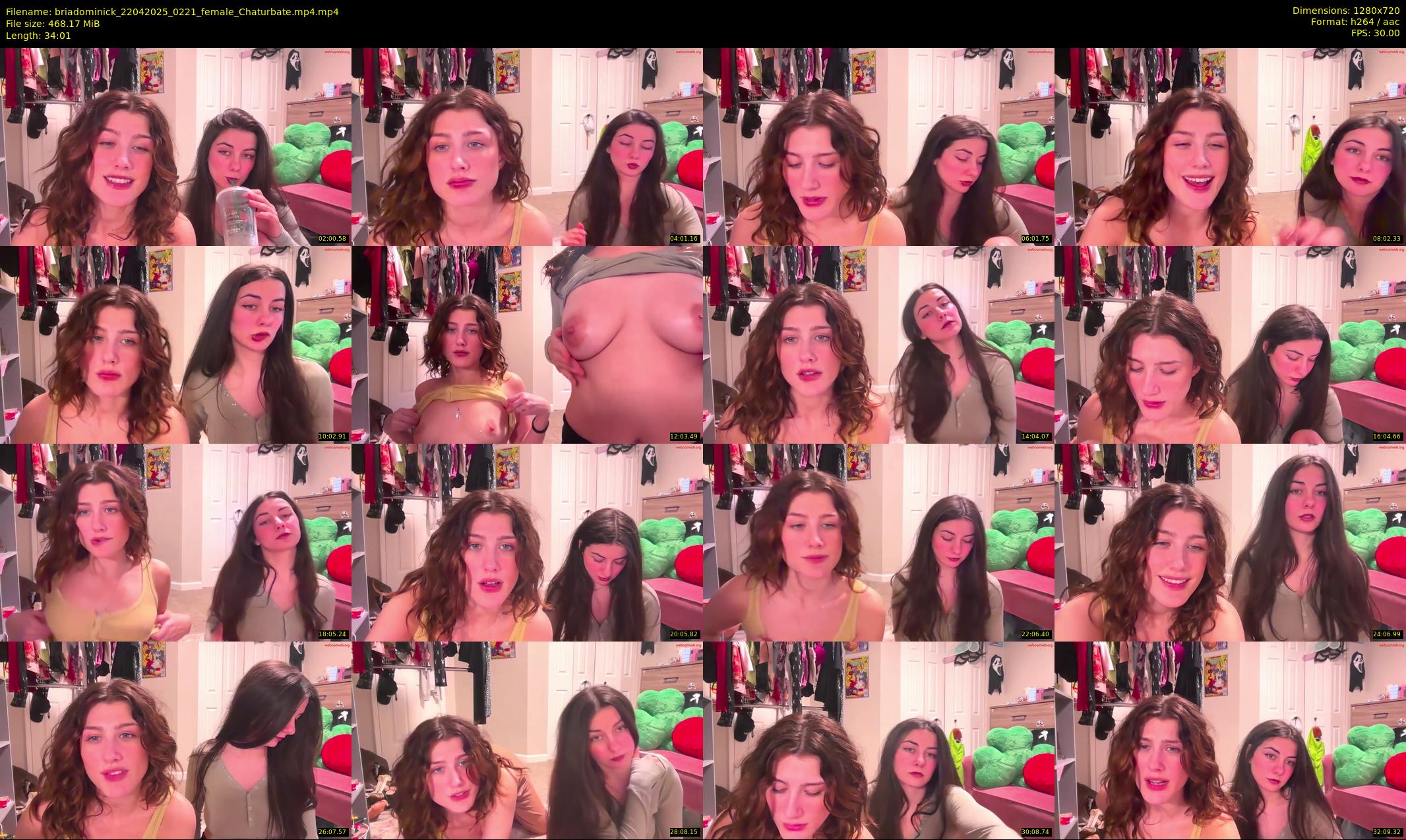 briadominick — 35 minute Chaturbate couple cam show recording, 720p, Apr 22, 2025