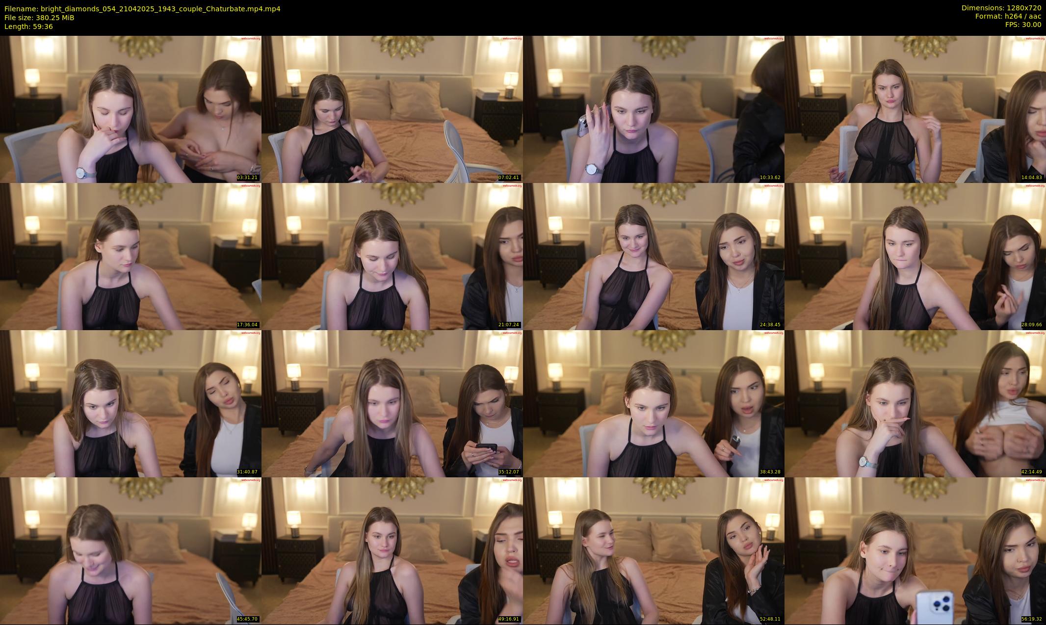 bright_diamonds_054 — 60 minute Chaturbate couple cam show recording, 720p, Apr 21, 2025
