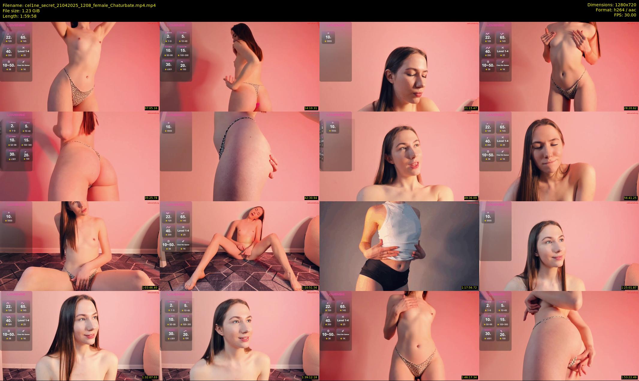 cel1ne_secret — 120 minute Chaturbate female cam show recording, 720p, Apr 21, 2025