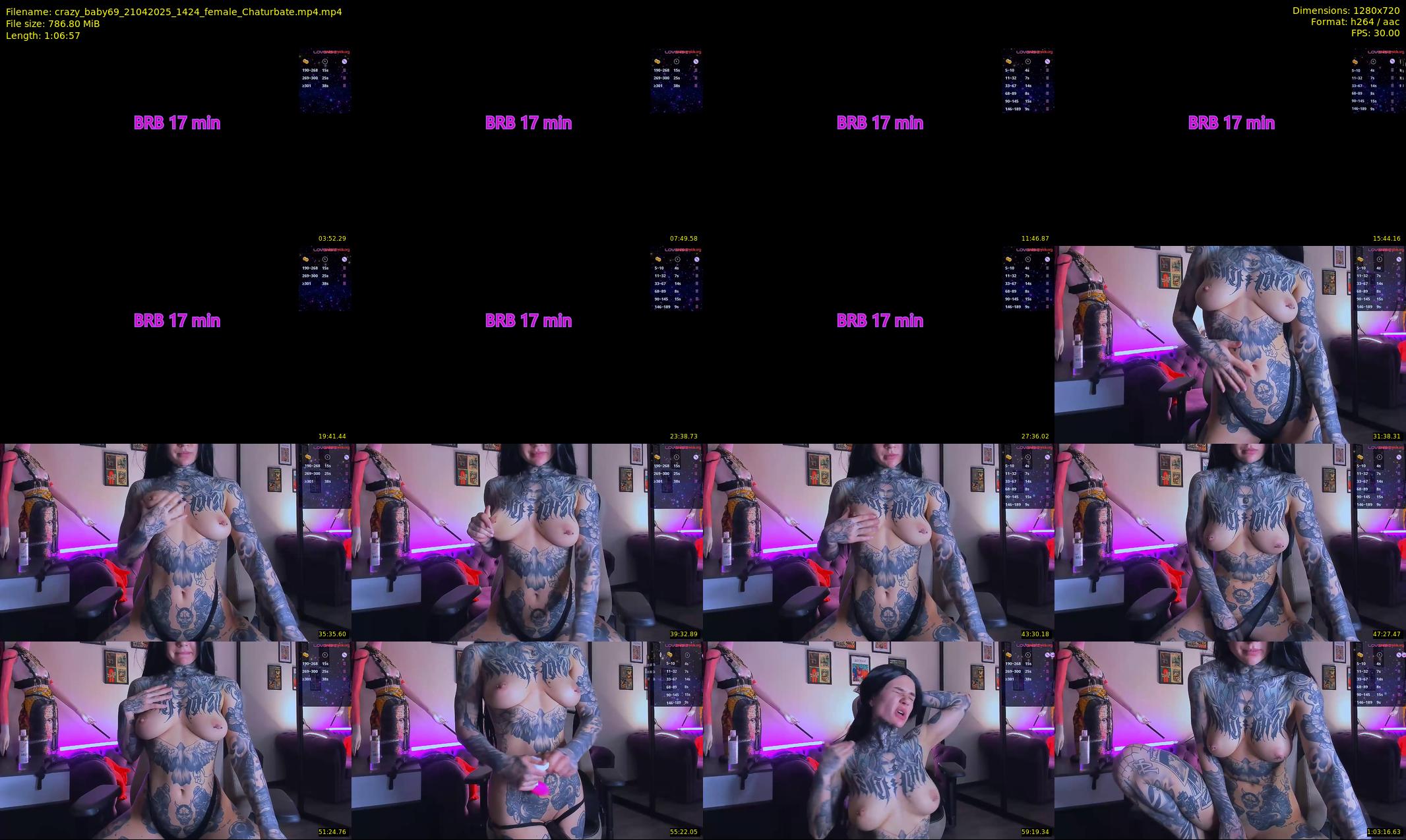 crazy_baby69 — 67 minute Chaturbate female cam show recording, 720p, Apr 21, 2025