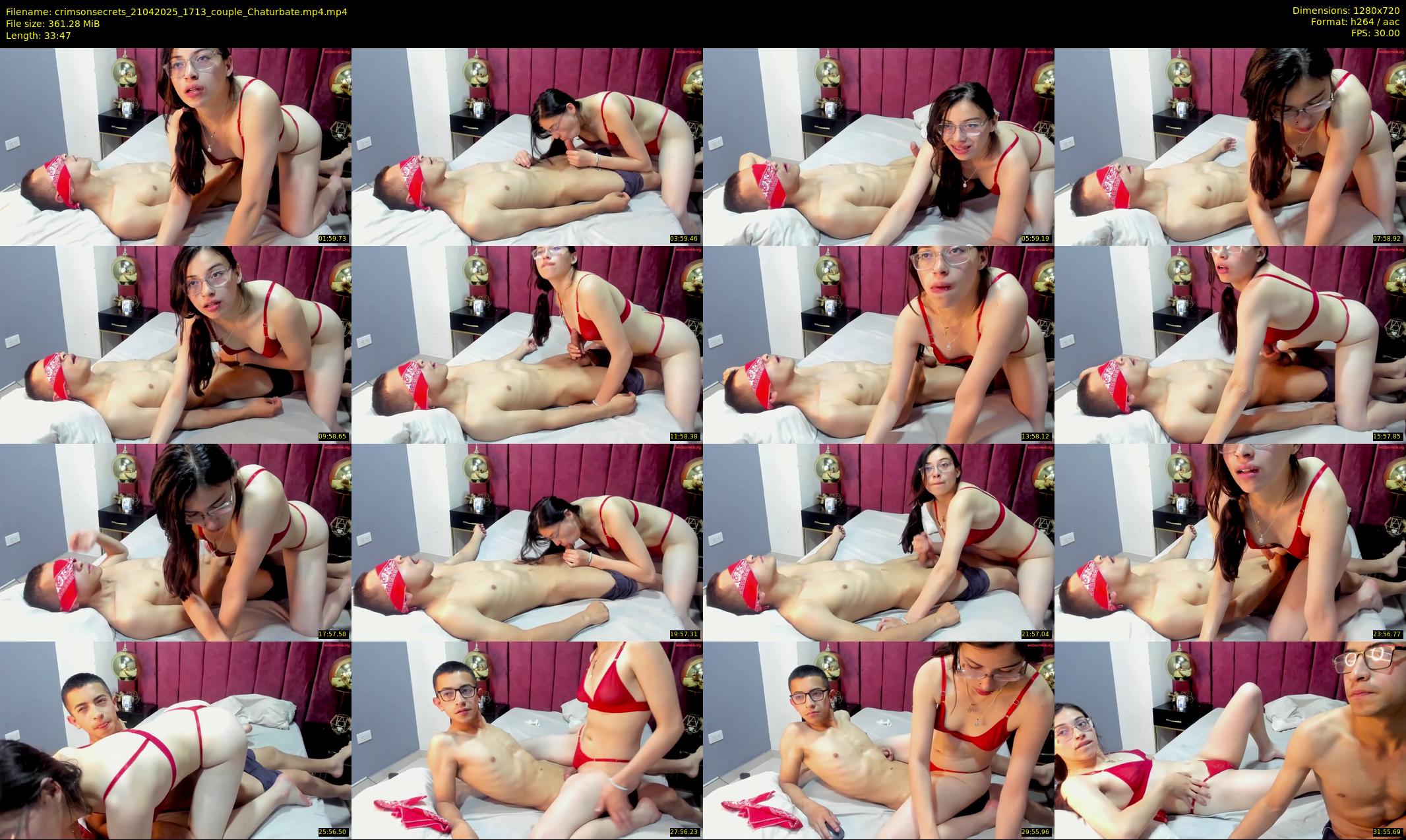 crimsonsecrets — 34 minute Chaturbate couple cam show recording, 720p, Apr 21, 2025