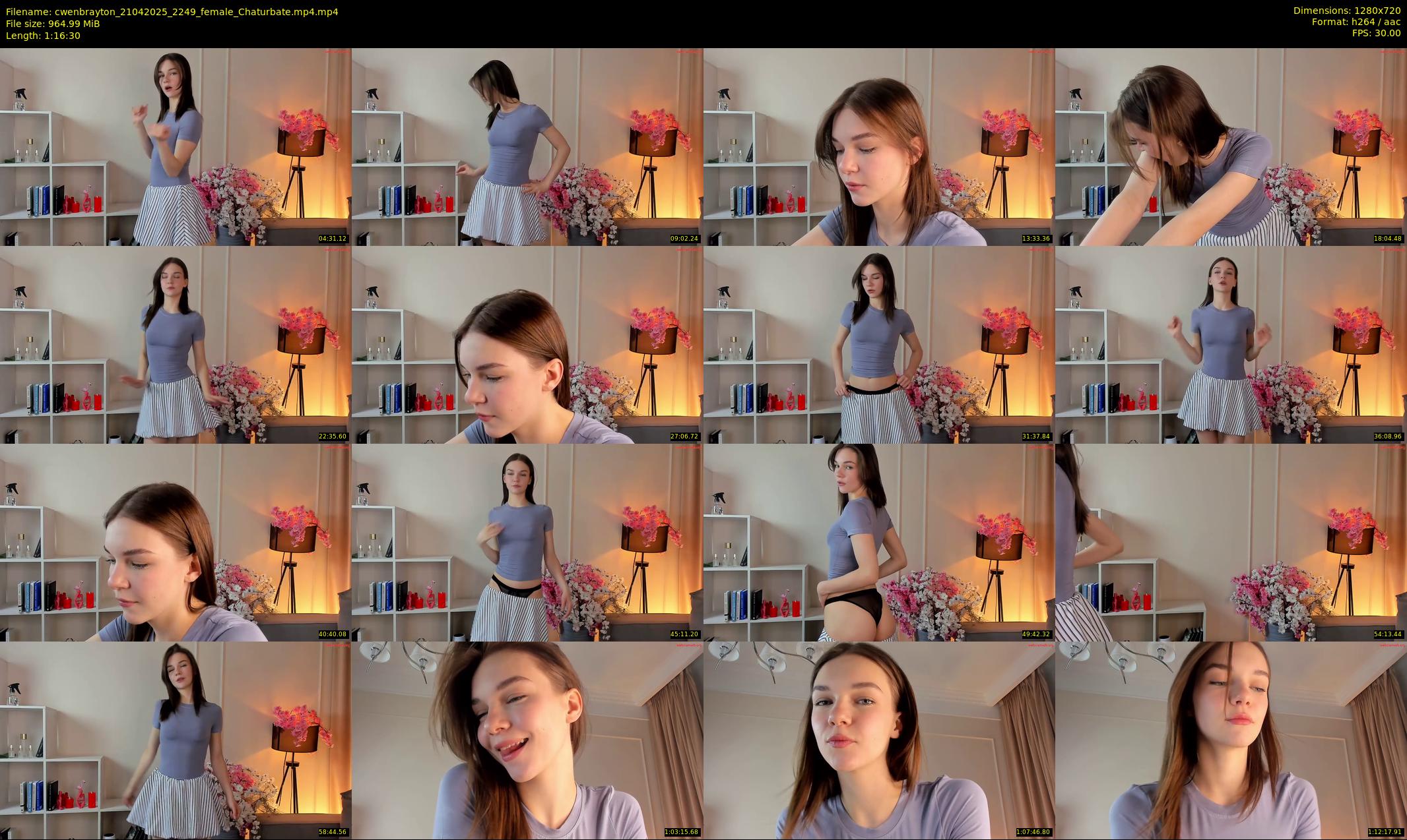 cwenbrayton — 77 minute Chaturbate female cam show recording, 720p, Apr 21, 2025