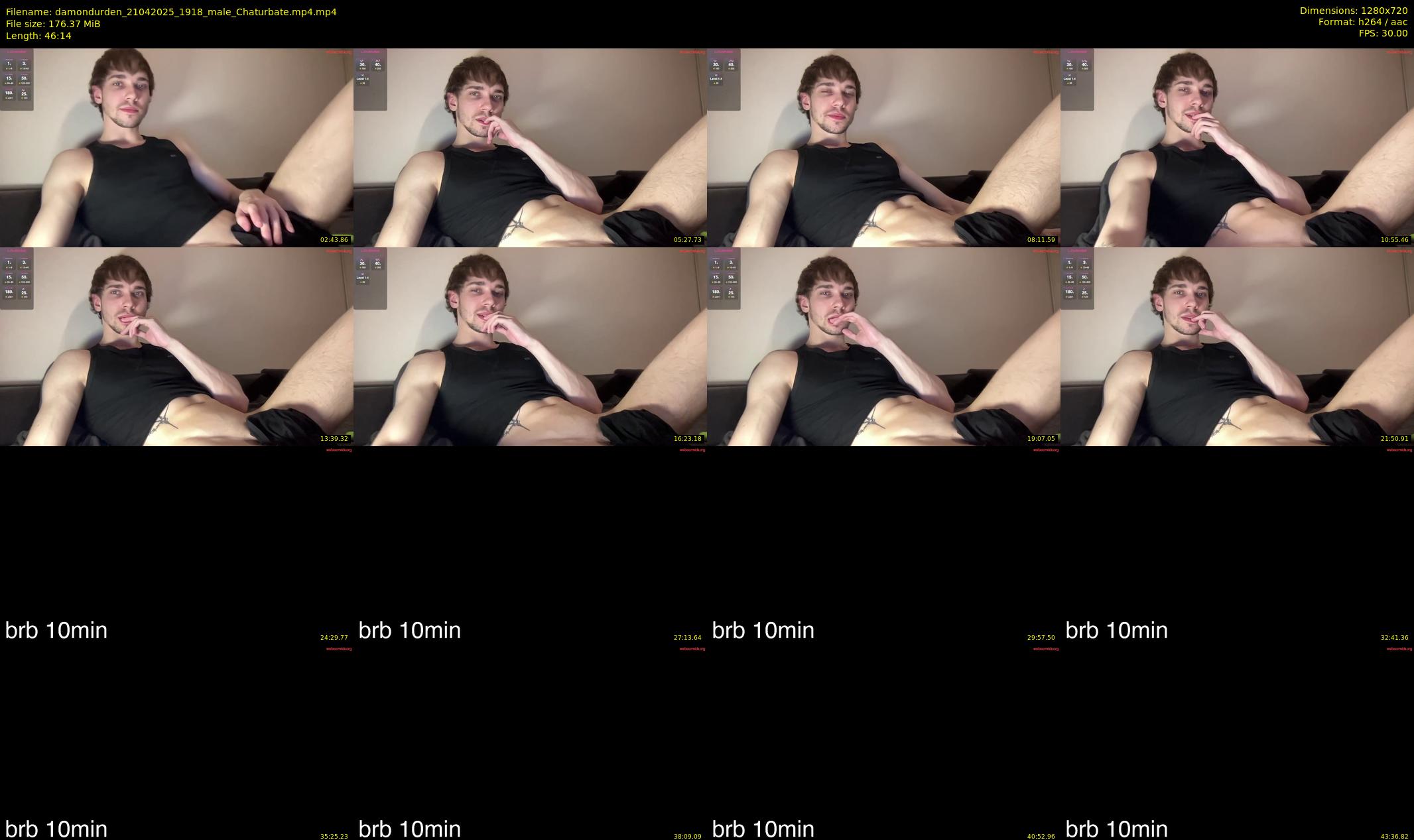 damondurden — 47 minute Chaturbate male cam show recording, 720p, Apr 21, 2025