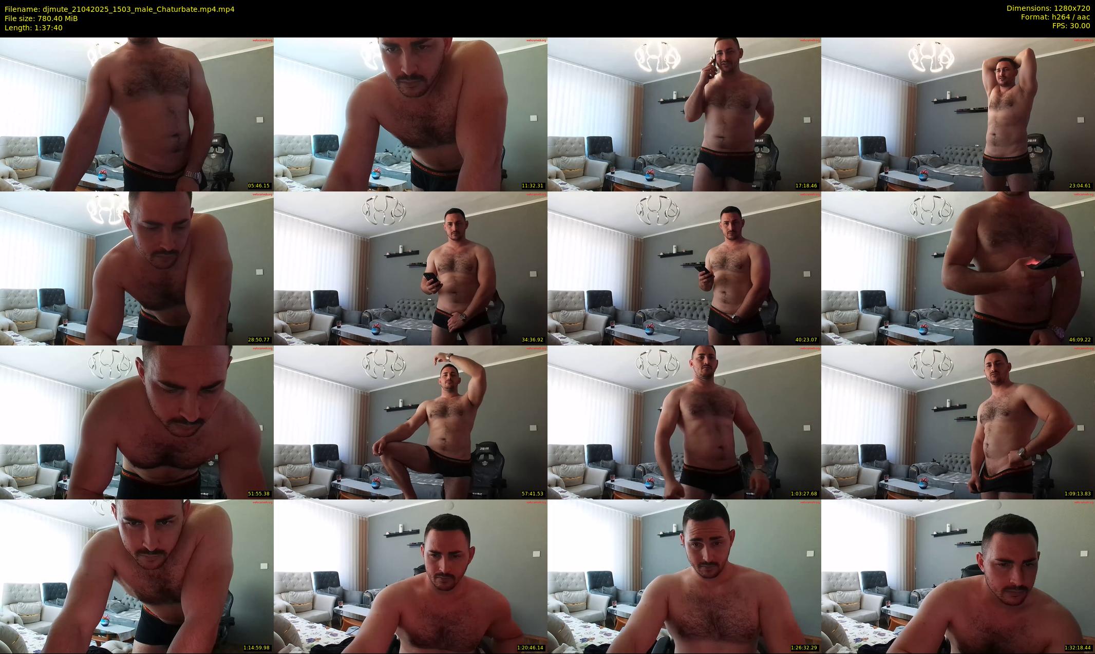 djmute — 98 minute Chaturbate male cam show recording, 720p, Apr 21, 2025