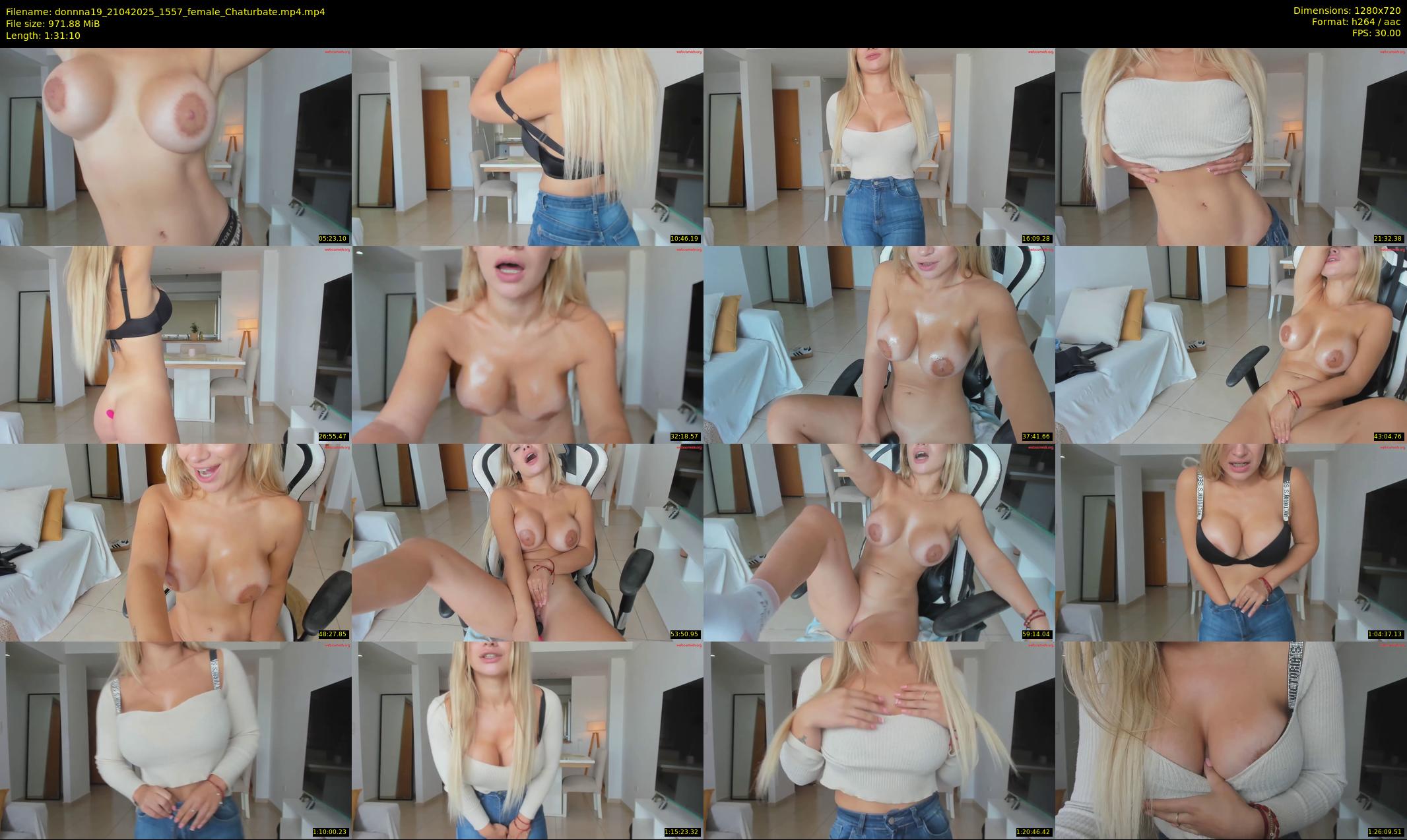 donnna19 — 92 minute Chaturbate female cam show recording, 720p, Apr 21, 2025