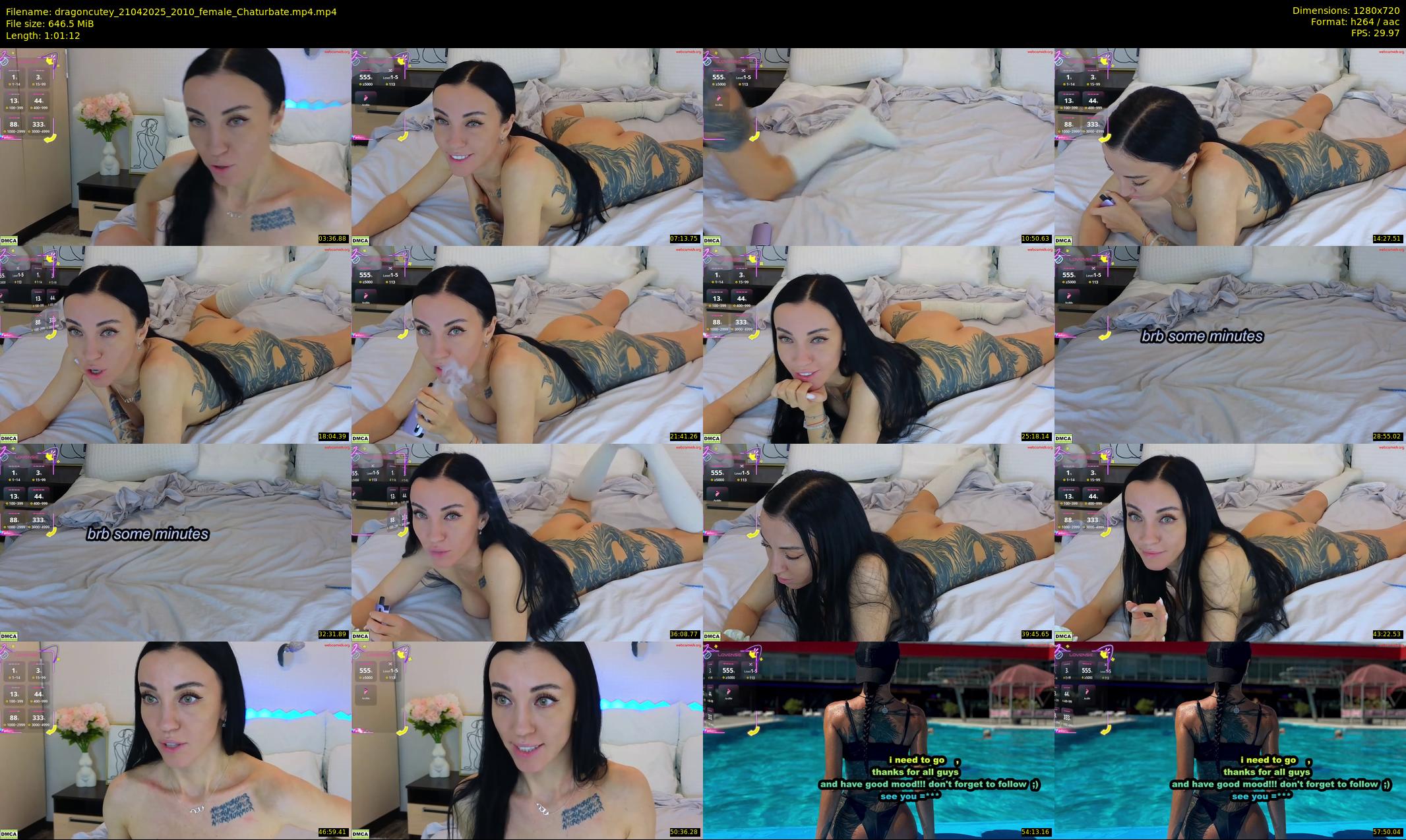dragoncutey — 62 minute Chaturbate female cam show recording, 720p, Apr 21, 2025