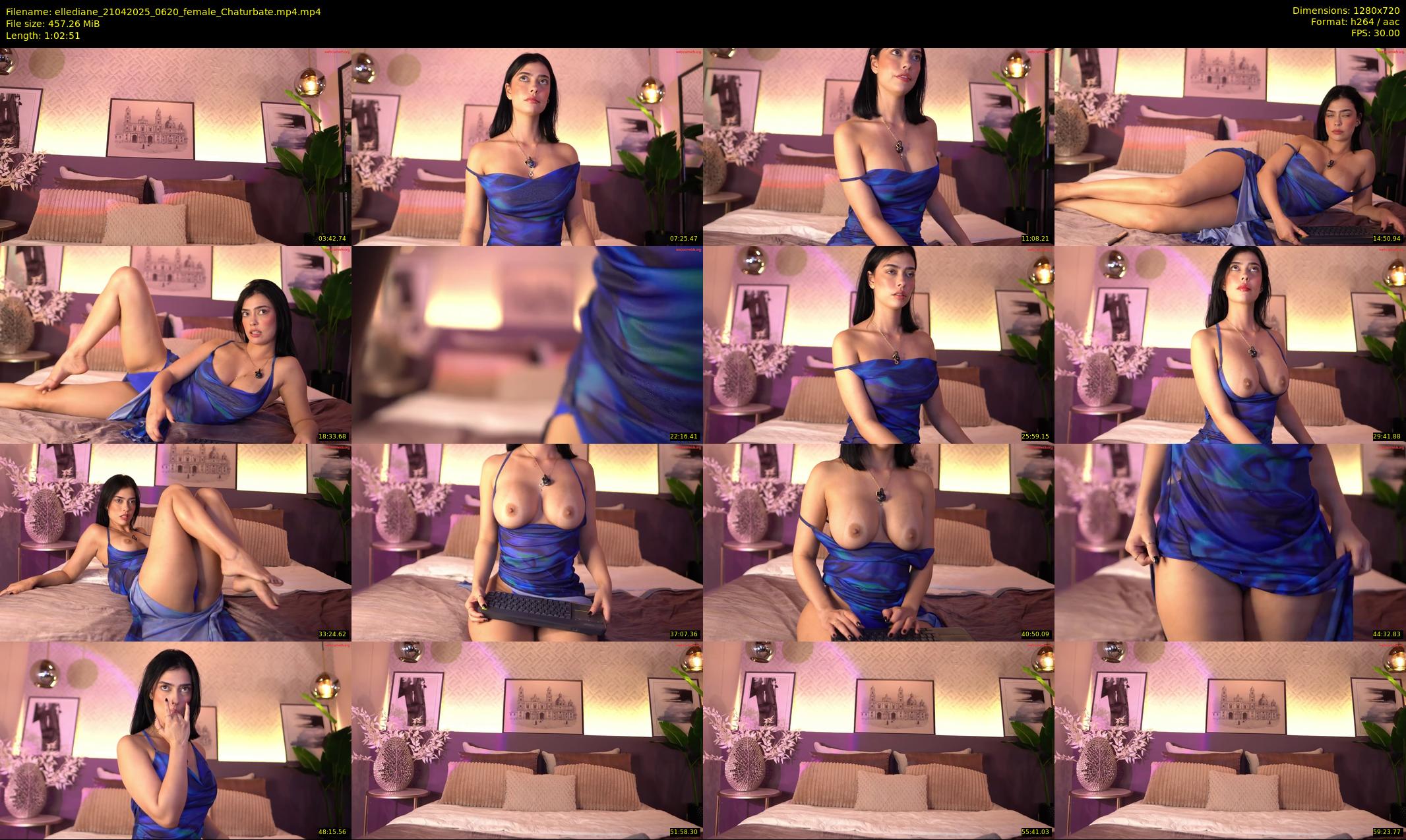 ellediane — 63 minute Chaturbate female cam show recording, 720p, Apr 21, 2025