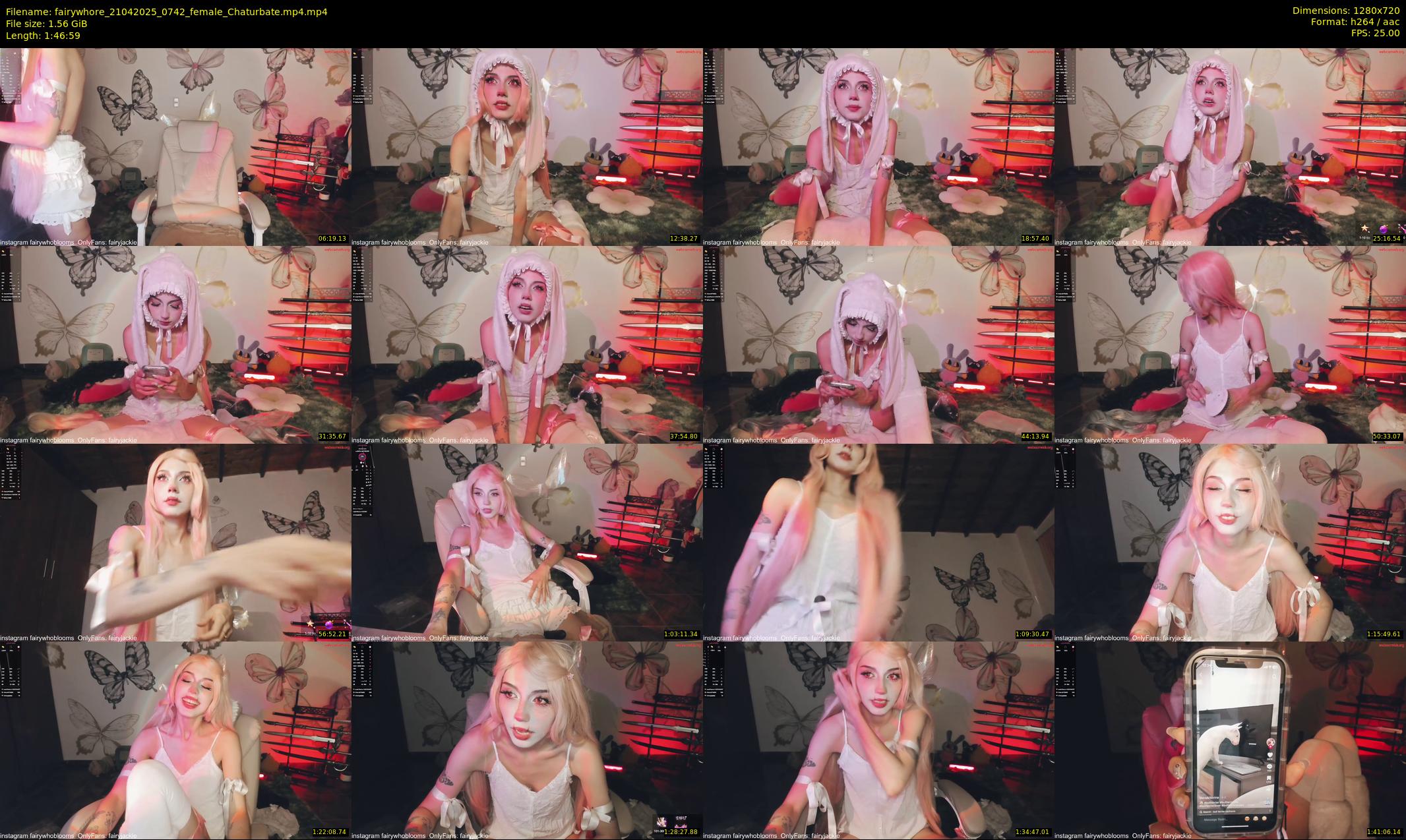 fairywhore — 107 minute Chaturbate female cam show recording, 720p, Apr 21, 2025