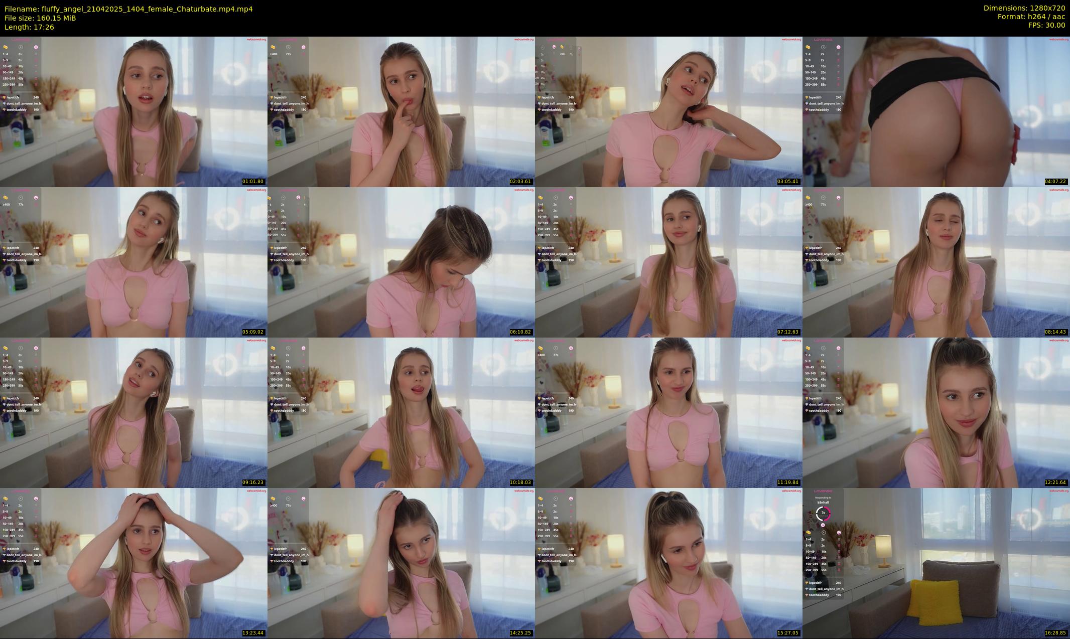 fluffy_angel — 18 minute Chaturbate female cam show recording, 720p, Apr 21, 2025