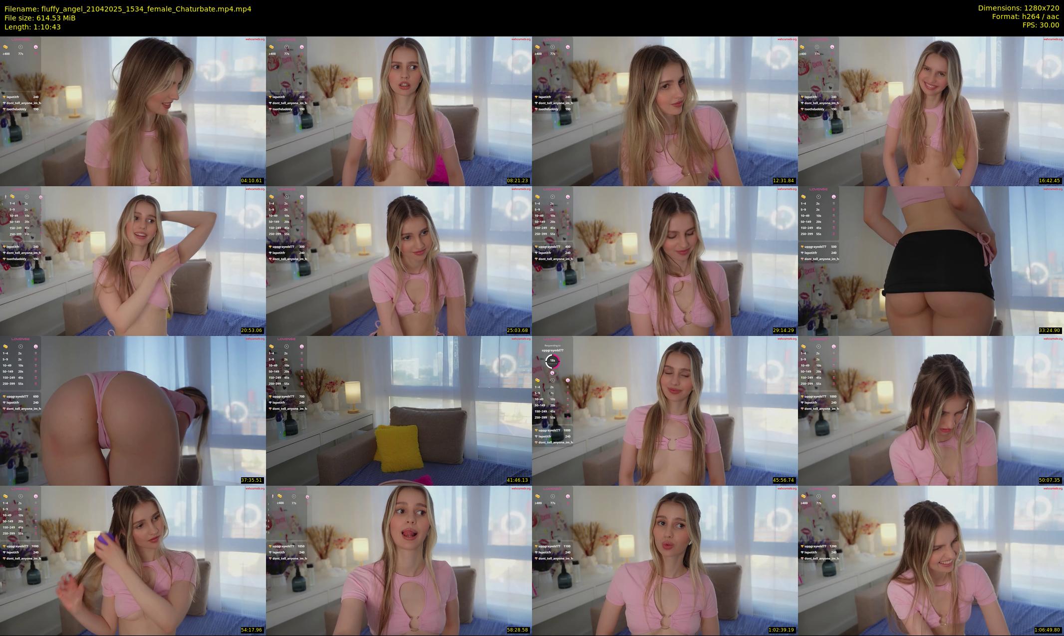 fluffy_angel — 71 minute Chaturbate female cam show recording, 720p, Apr 21, 2025