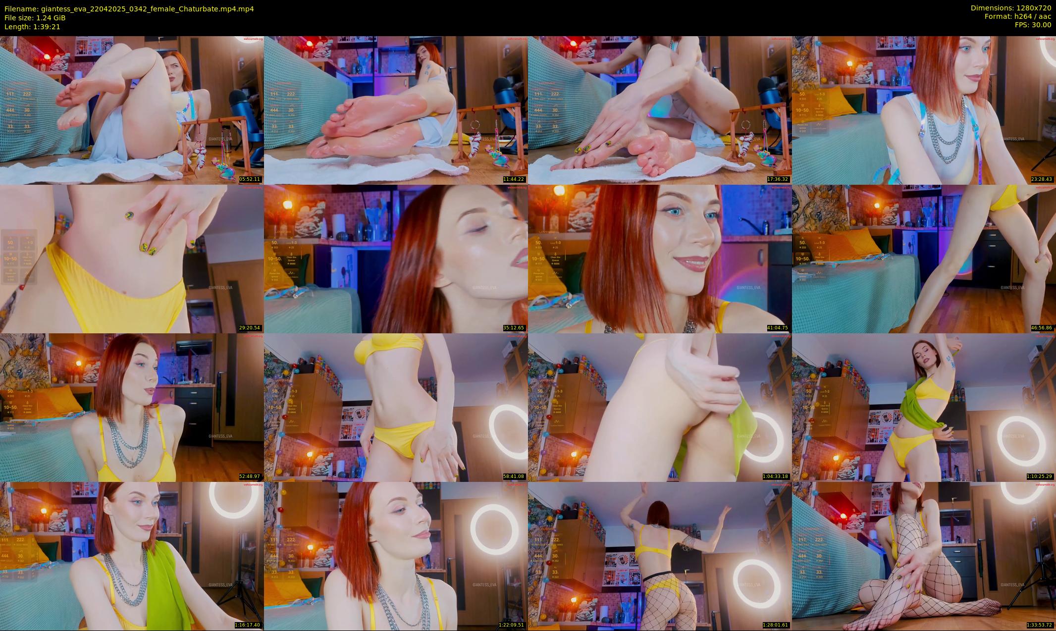 giantess_eva — 100 minute Chaturbate female cam show recording, 720p, Apr 22, 2025