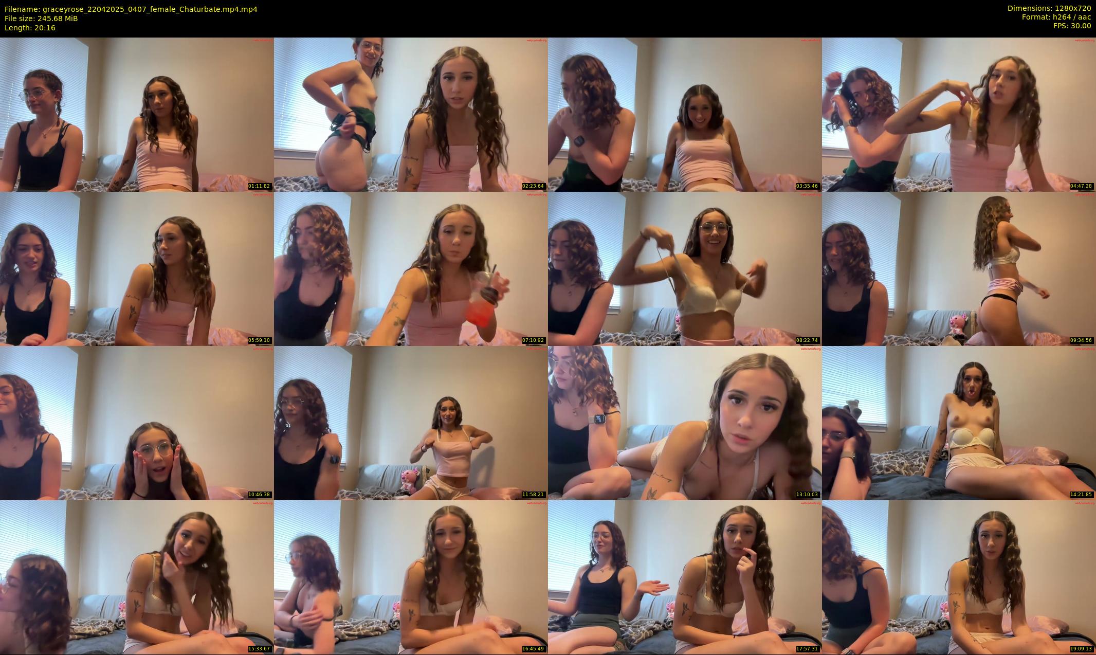 graceyrose — 21 minute Chaturbate female cam show recording, 720p, Apr 22, 2025
