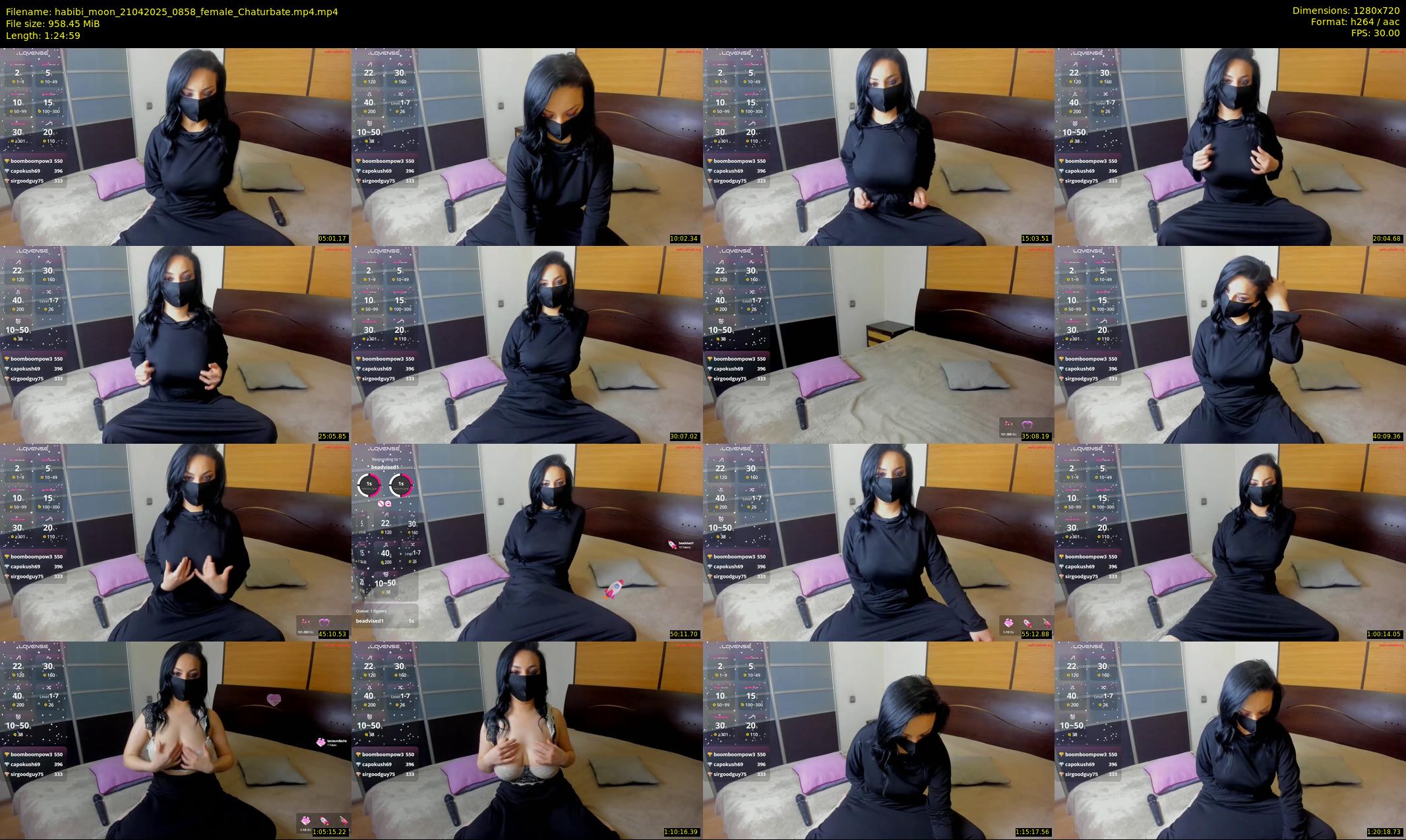 habibi_moon — 85 minute Chaturbate female cam show recording, 720p, Apr 21, 2025