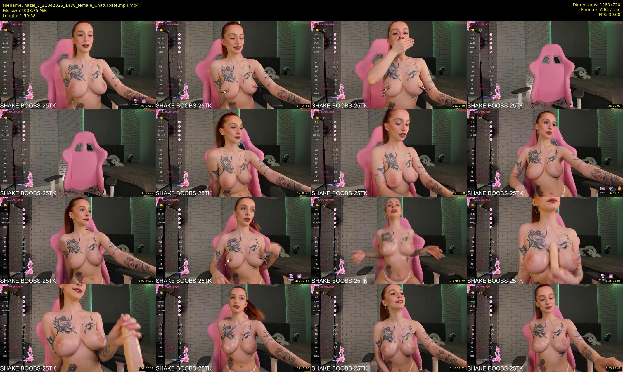 hazel_7 — 120 minute Chaturbate female cam show recording, 720p, Apr 21, 2025