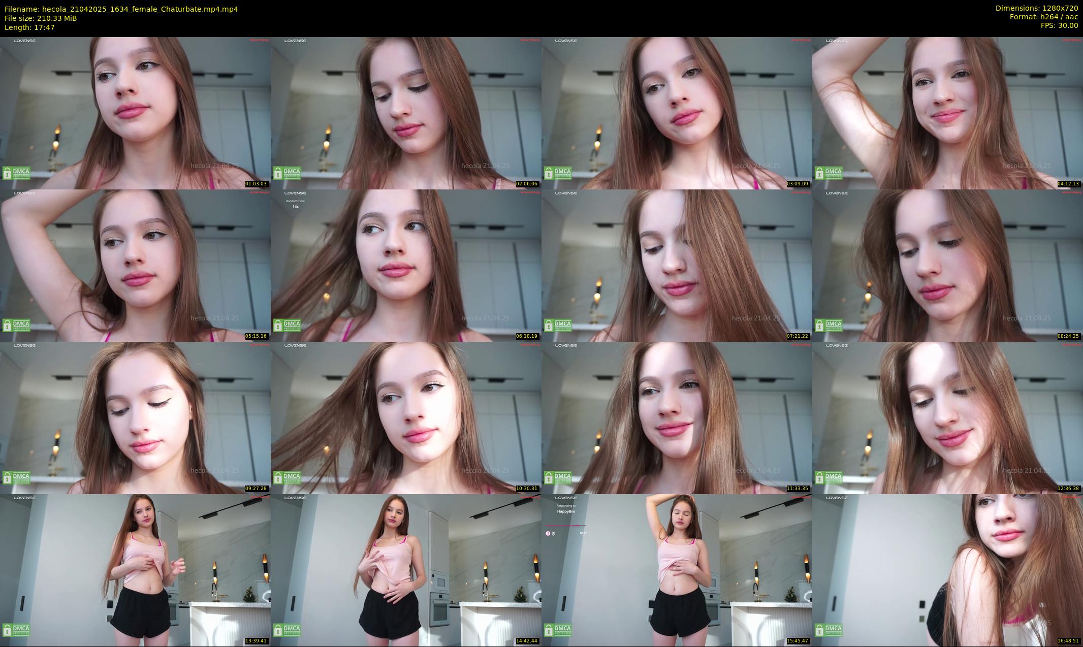 hecola — 18 minute Chaturbate female cam show recording, 720p, Apr 21, 2025