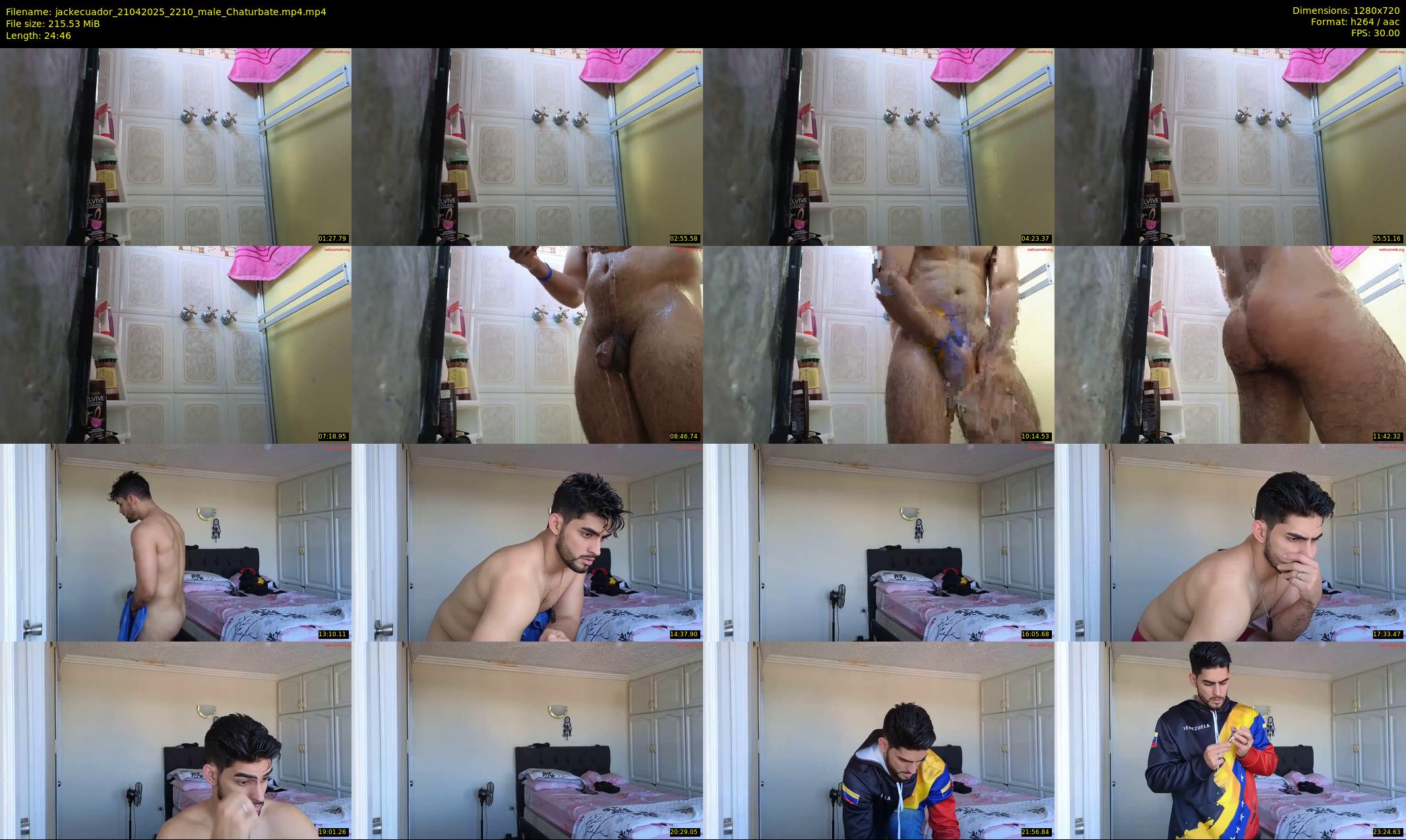 jackecuador — 25 minute Chaturbate male cam show recording, 720p, Apr 21, 2025