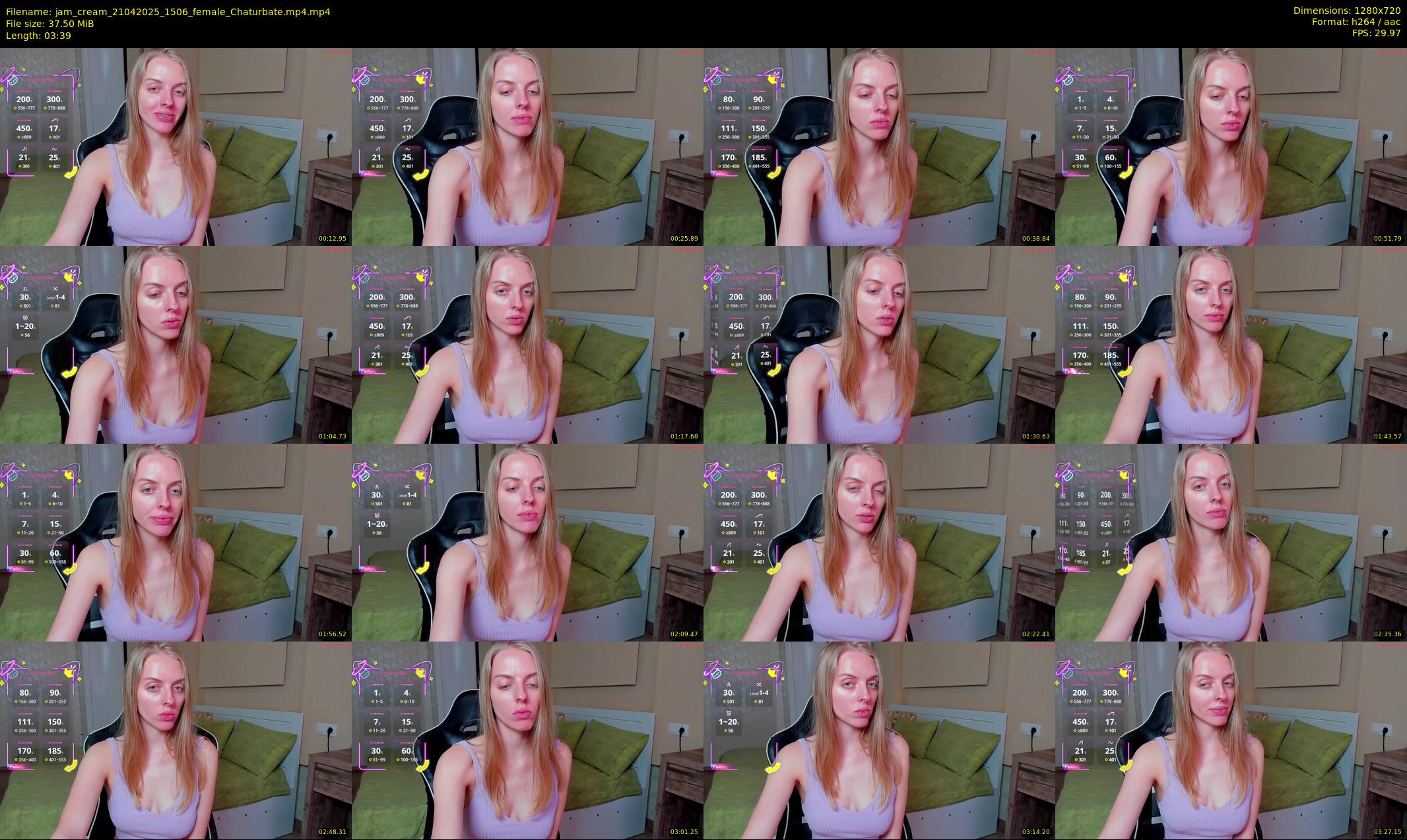 jam_cream — 4 minute Chaturbate female cam show recording, 720p, Apr 21, 2025
