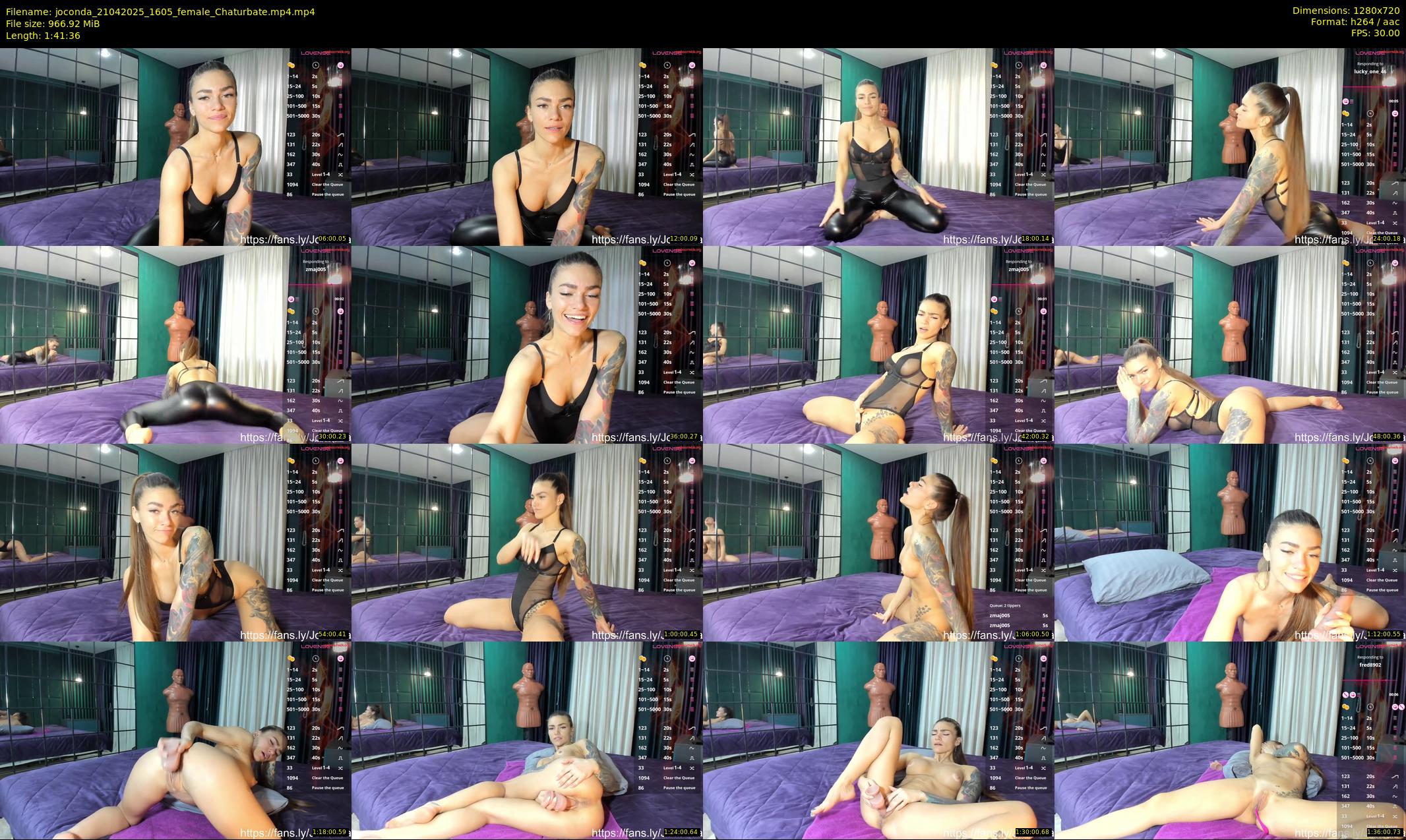 joconda — 102 minute Chaturbate female cam show recording, 720p, Apr 21, 2025
