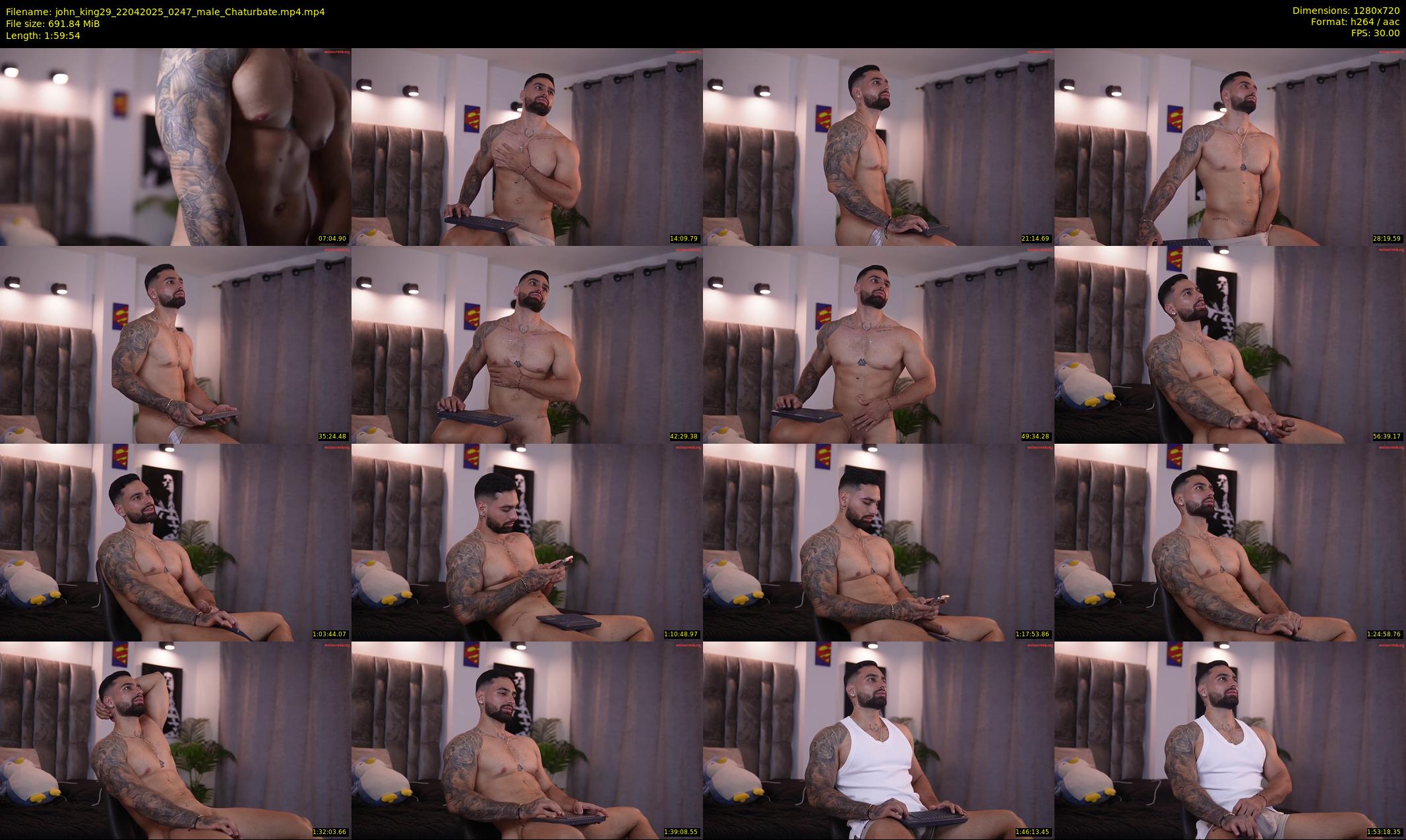 john_king29 — 120 minute Chaturbate male cam show recording, 720p, Apr 22, 2025