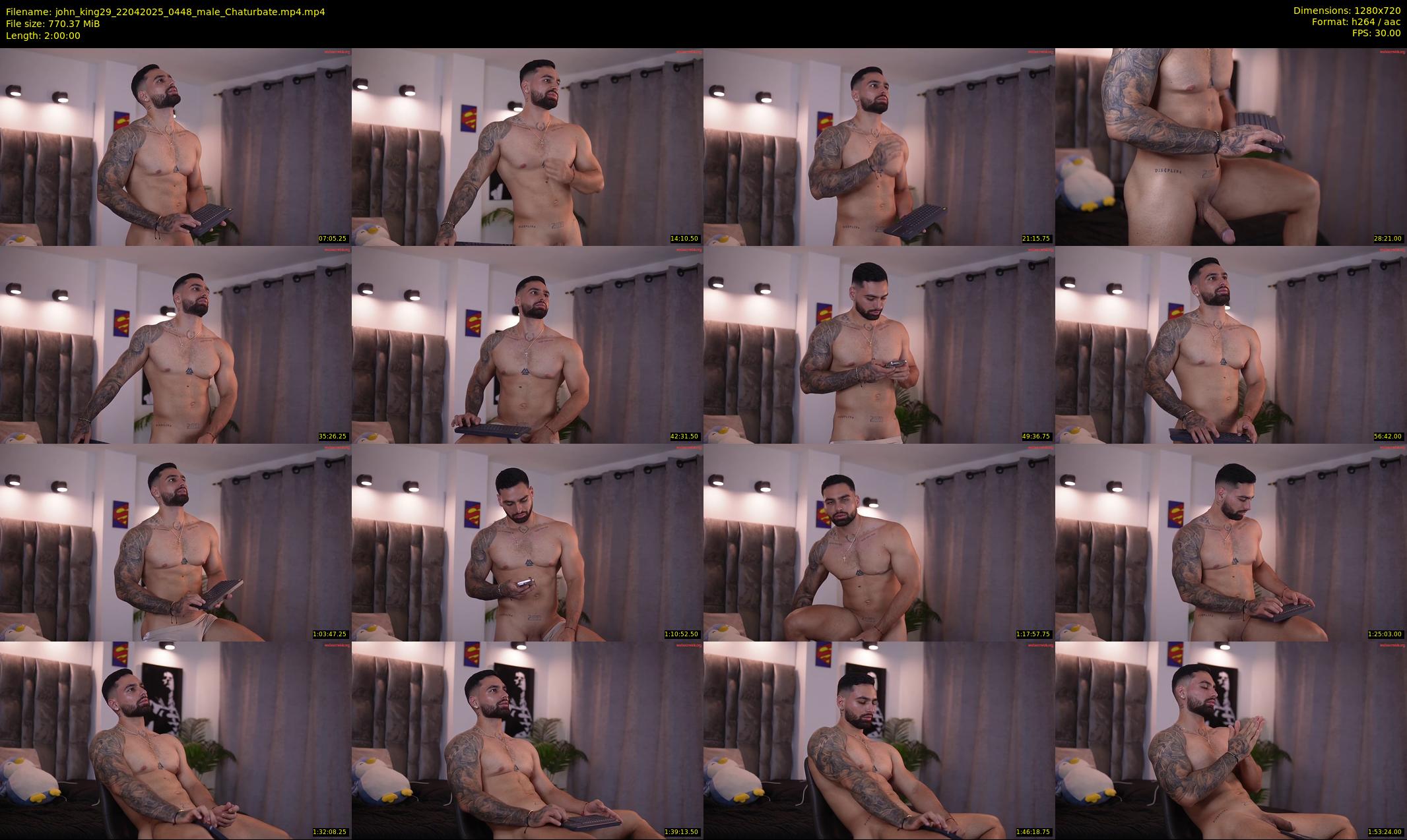 john_king29 — 120 minute Chaturbate male cam show recording, 720p, Apr 22, 2025