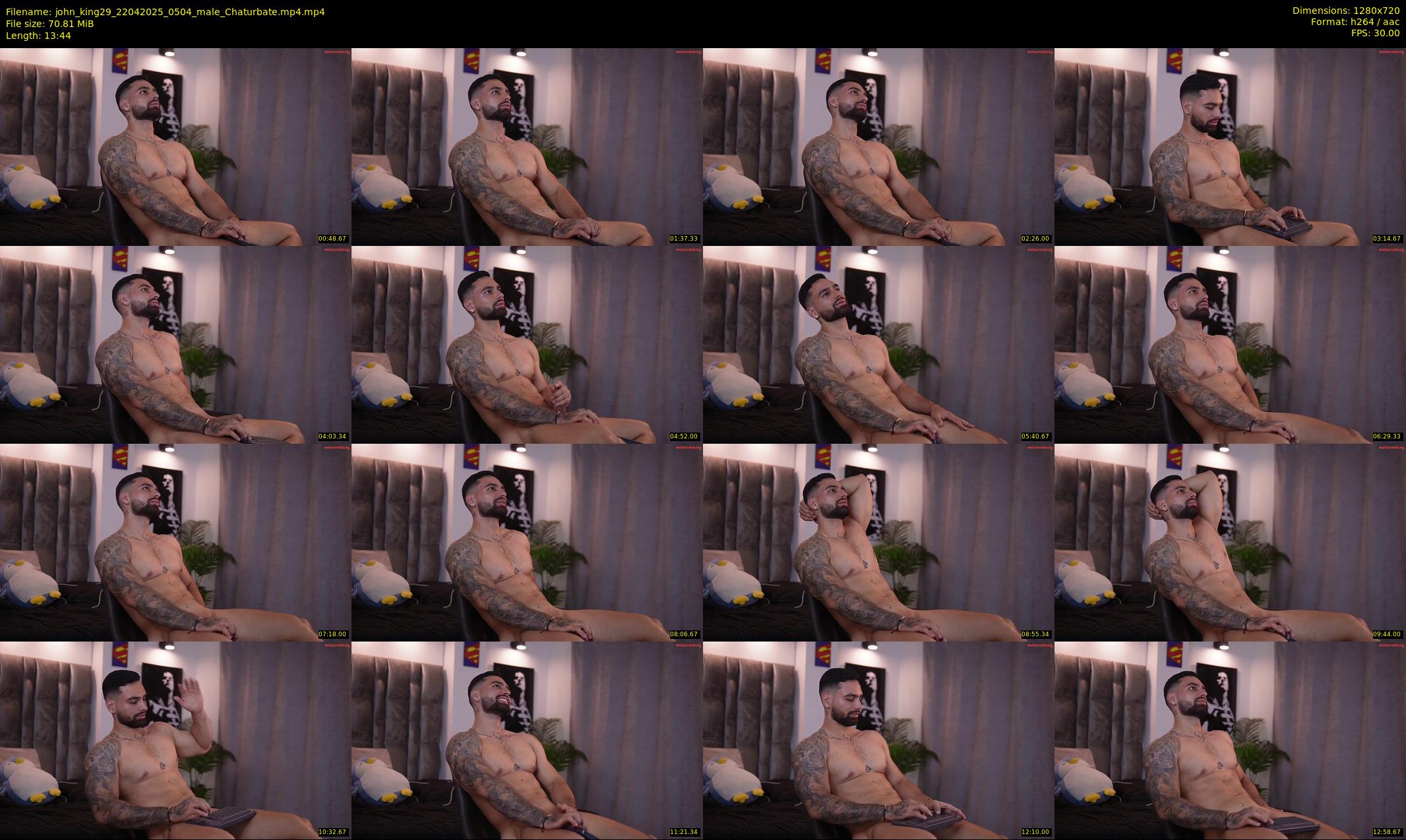 john_king29 — 14 minute Chaturbate male cam show recording, 720p, Apr 22, 2025