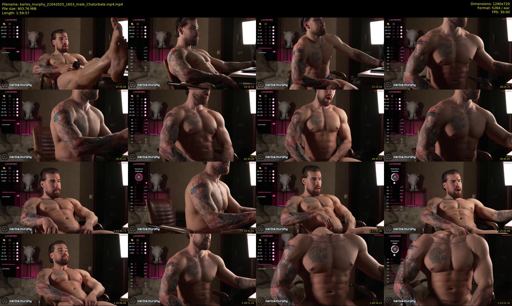 karlos_murphy — 120 minute Chaturbate male cam show recording, 720p, Apr 21, 2025