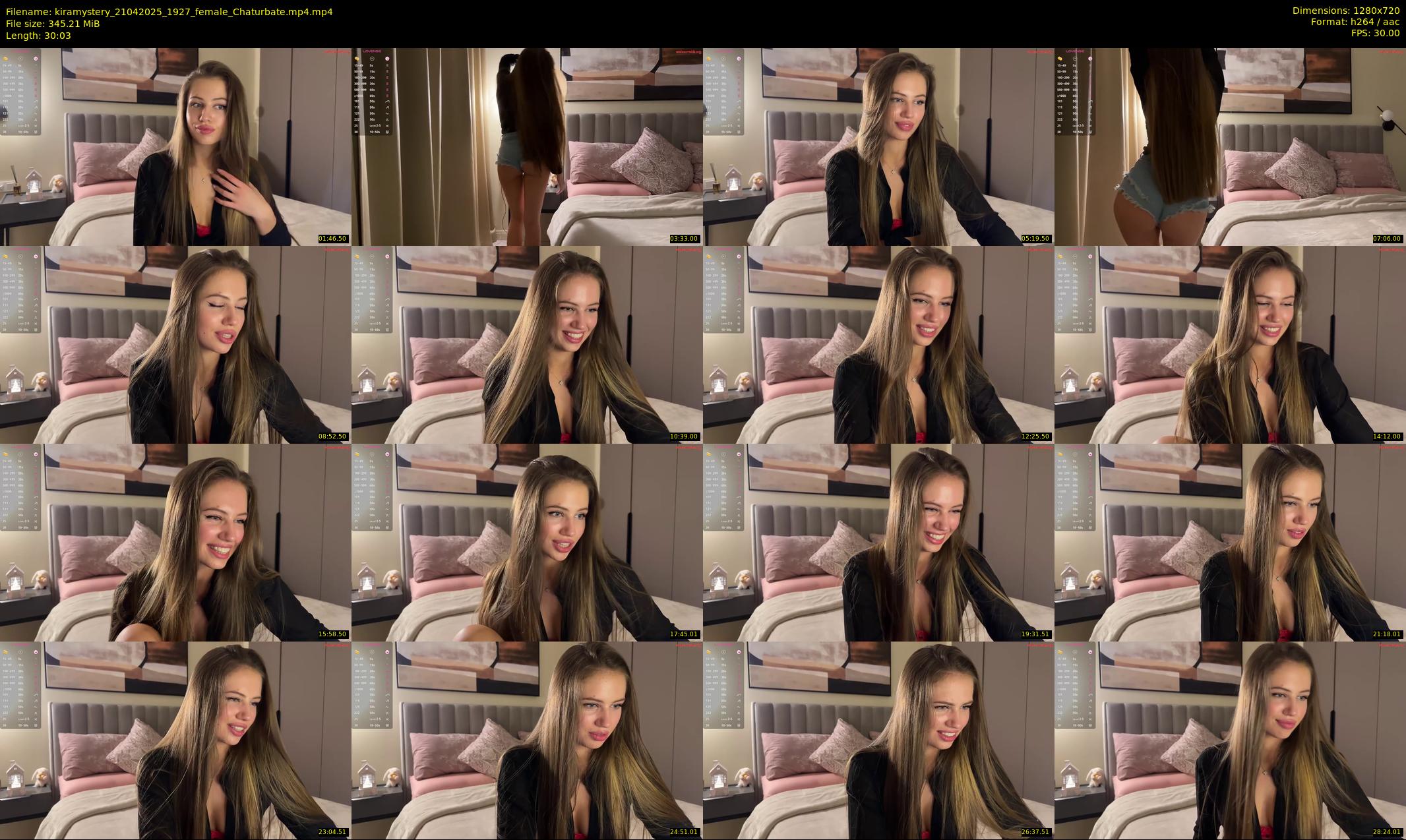 kiramystery — 31 minute Chaturbate female cam show recording, 720p, Apr 21, 2025