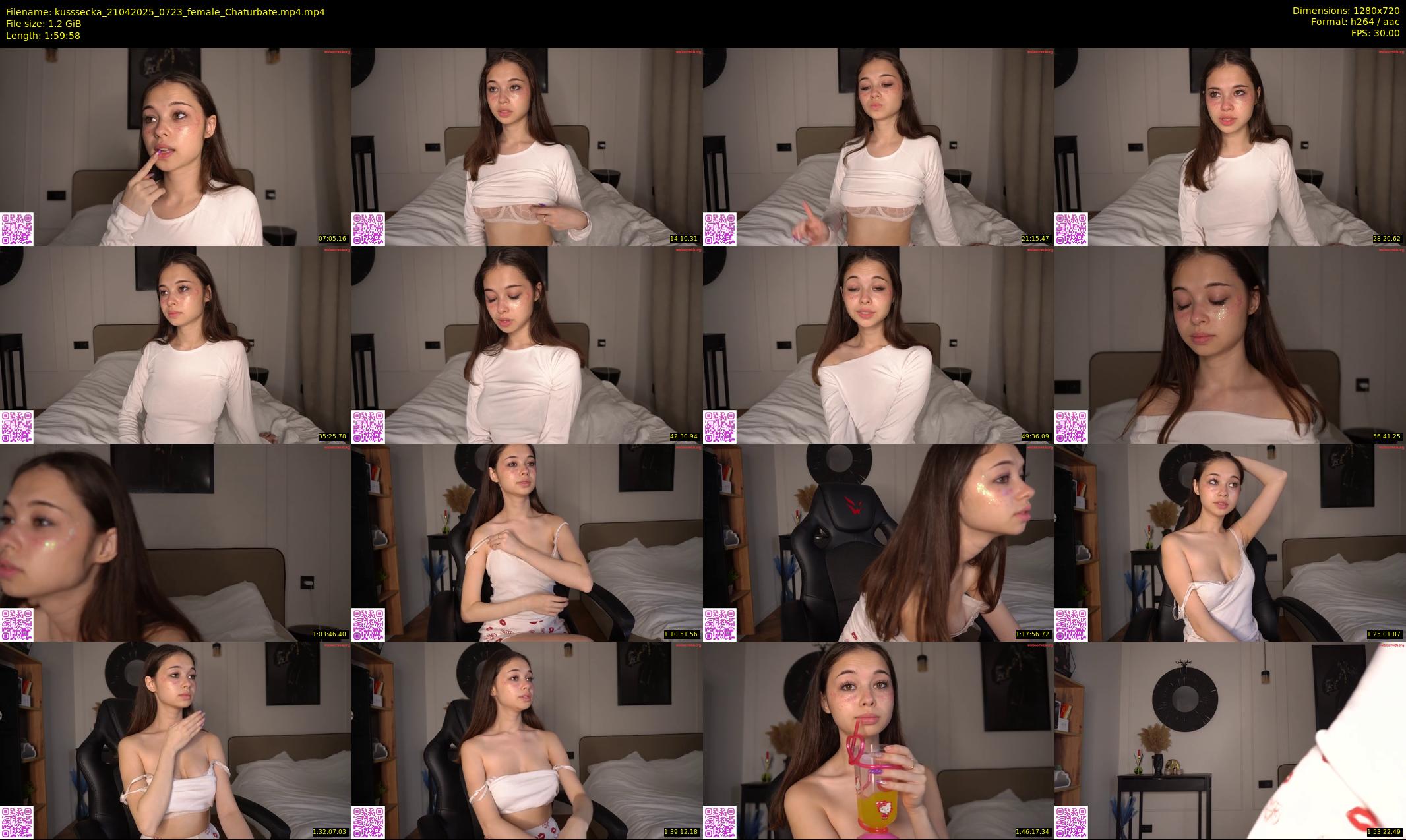 kusssecka — 120 minute Chaturbate female cam show recording, 720p, Apr 21, 2025