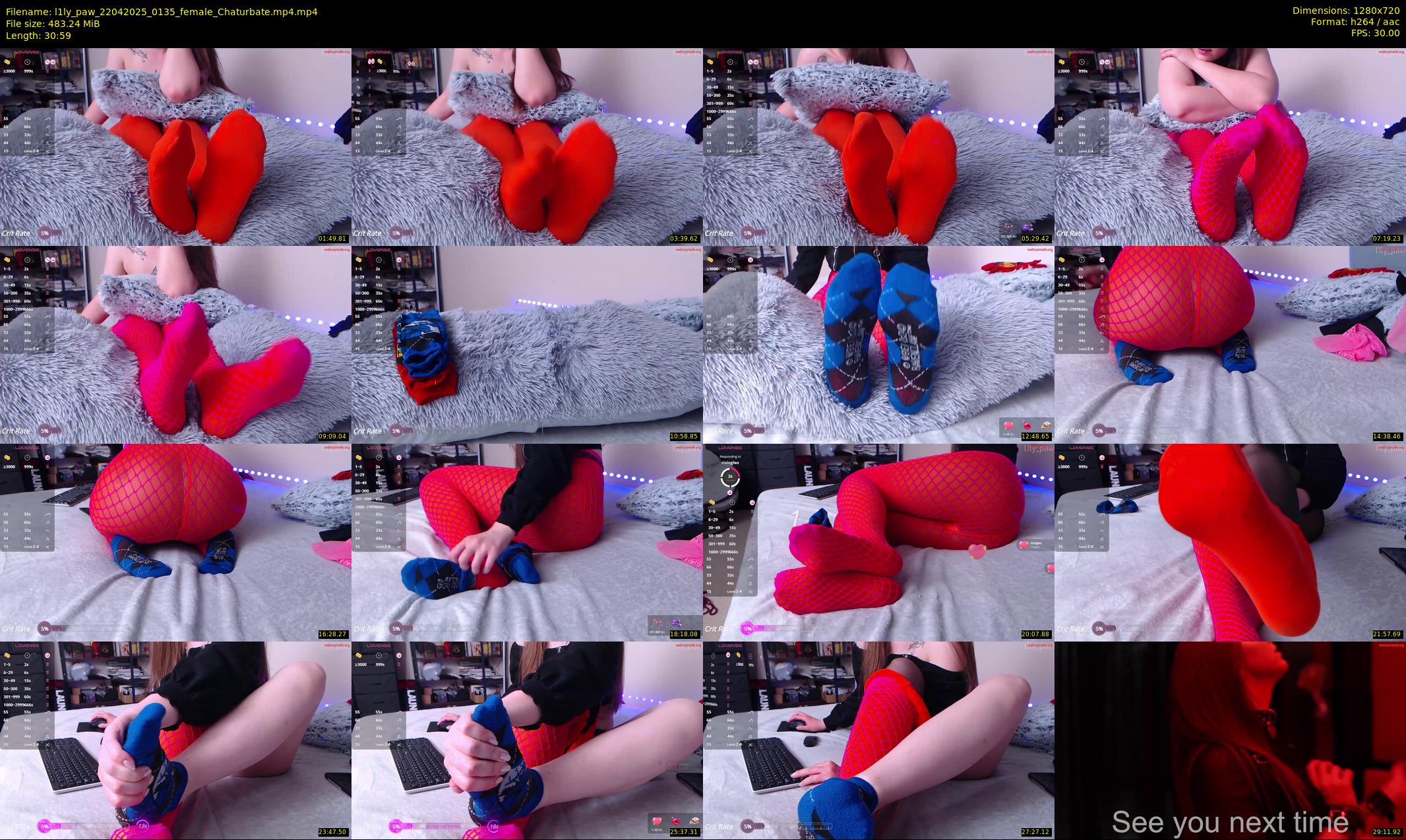 l1ly_paw — 31 minute Chaturbate female cam show recording, 720p, Apr 22, 2025