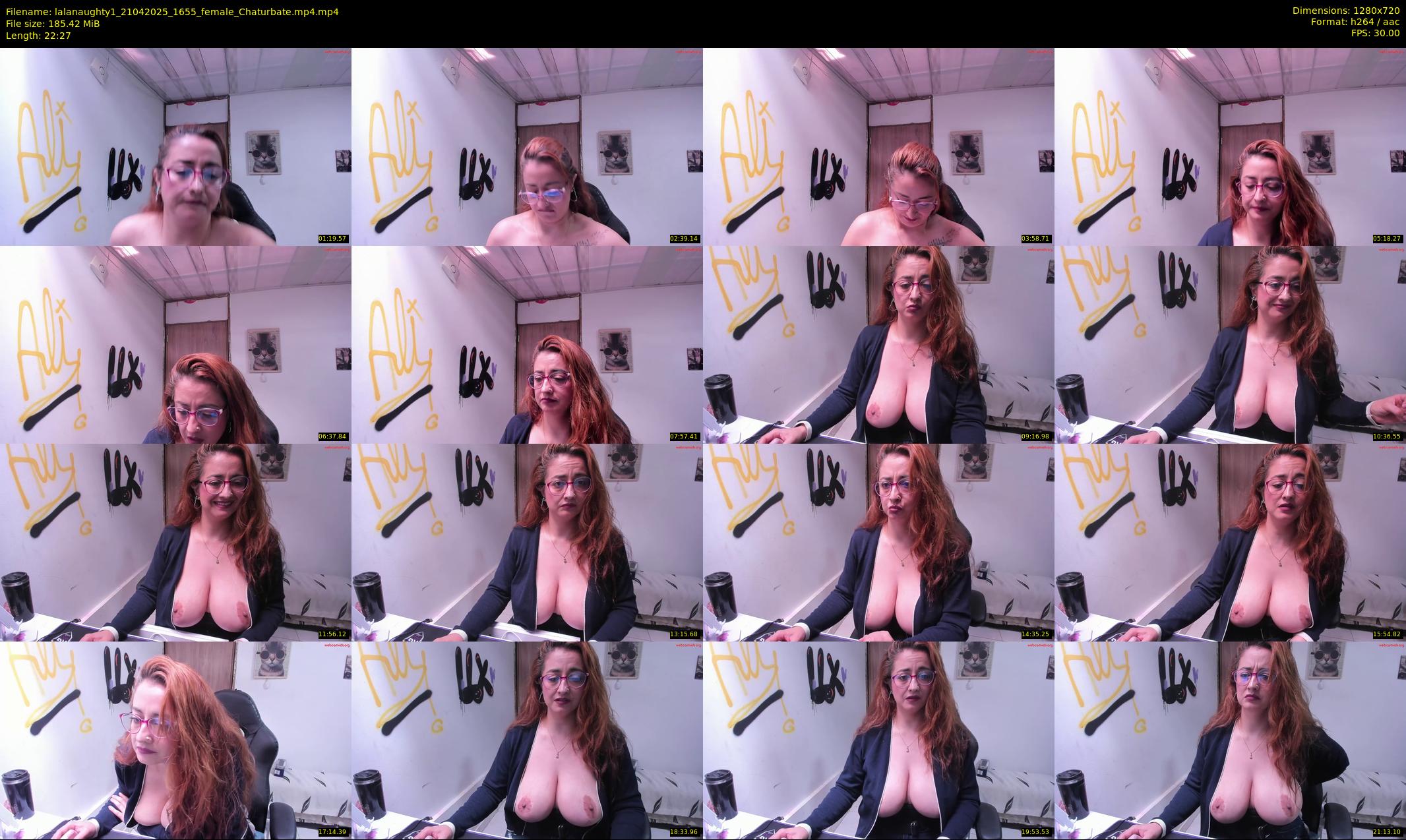 lalanaughty1 — 23 minute Chaturbate female cam show recording, 720p, Apr 21, 2025