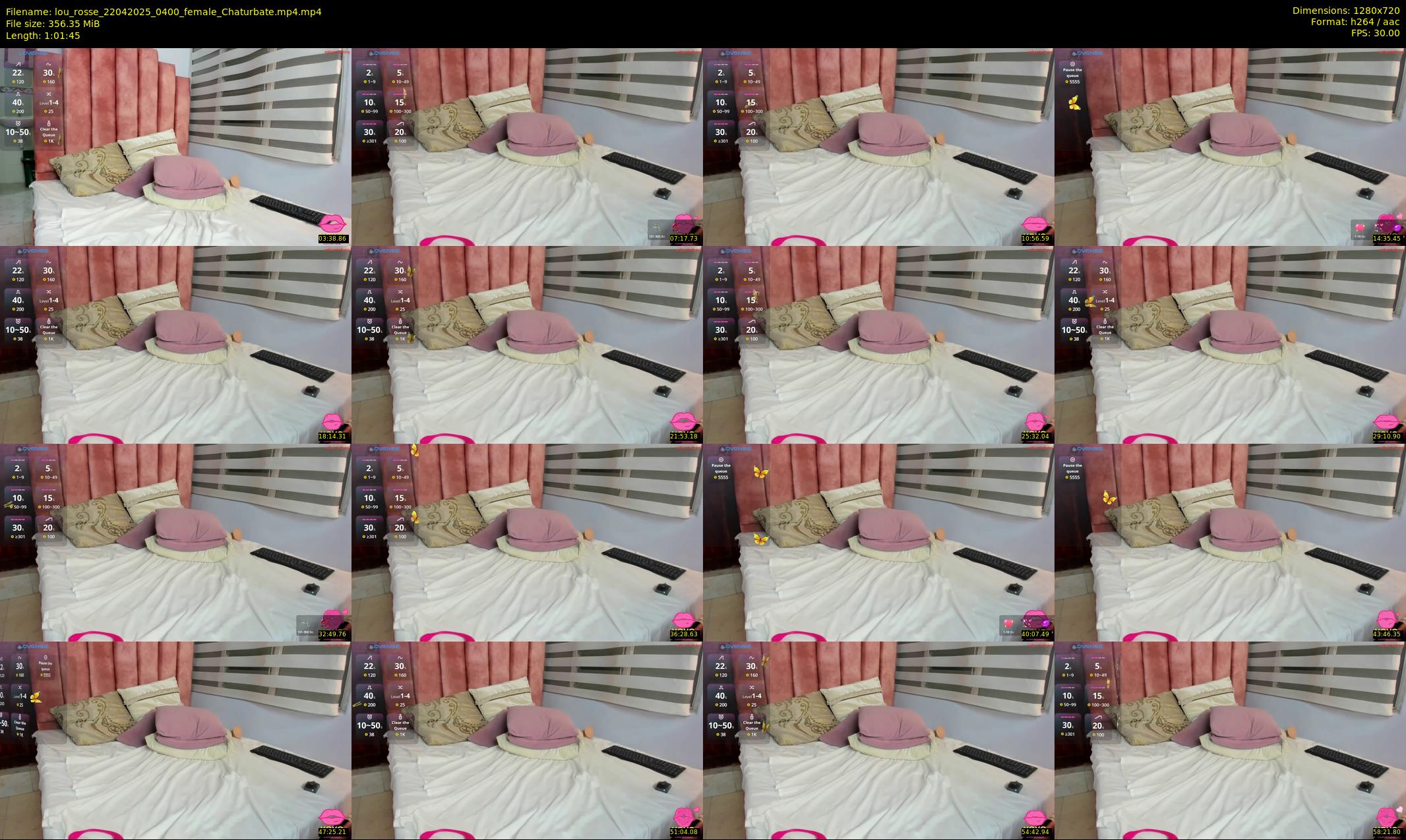 lou_rosse — 62 minute Chaturbate female cam show recording, 720p, Apr 22, 2025