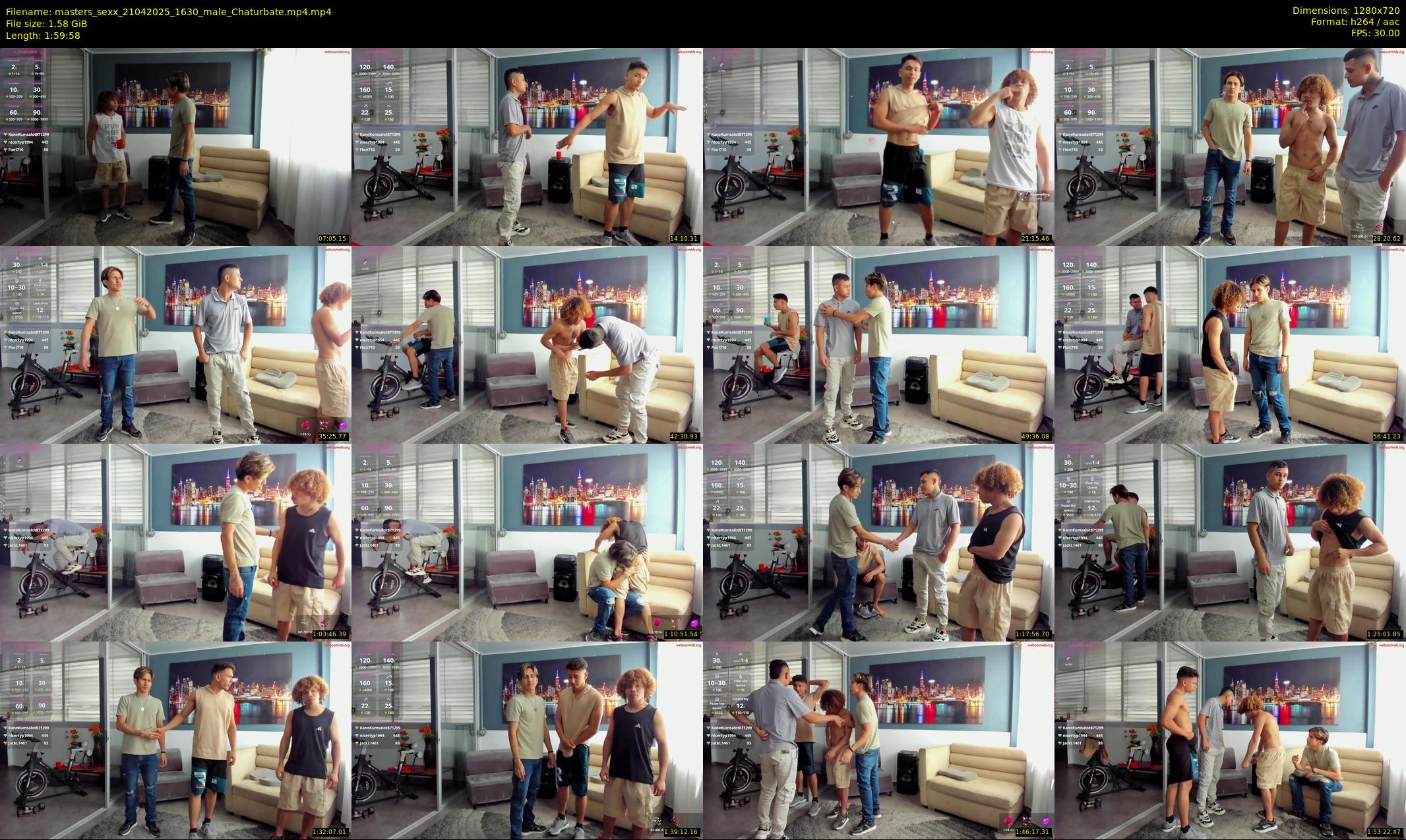 masters_sexx — 120 minute Chaturbate male cam show recording, 720p, Apr 21, 2025
